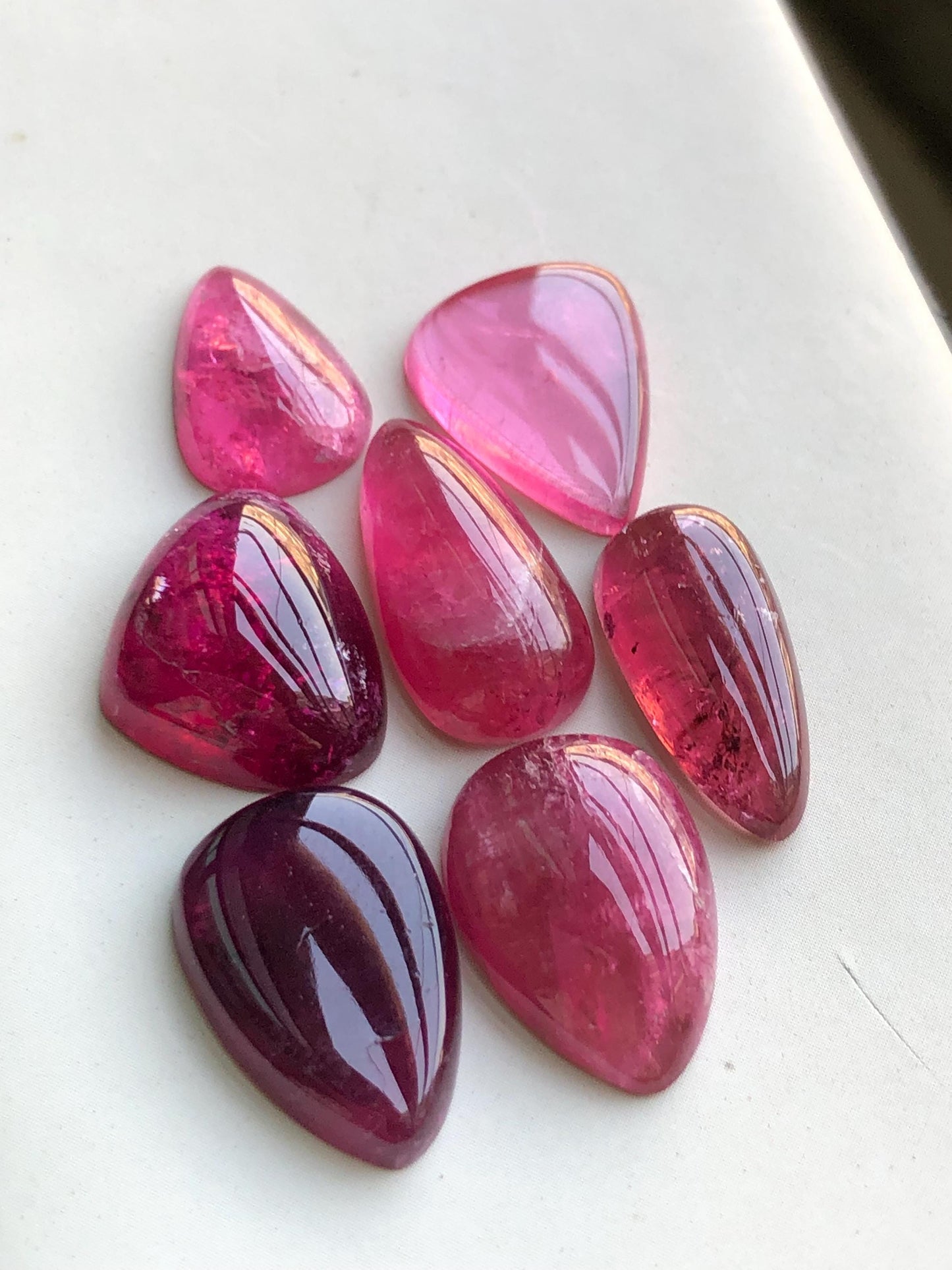 45 carats Rubilight tourmaline cabochons lot origin Afghanistan kunar mine