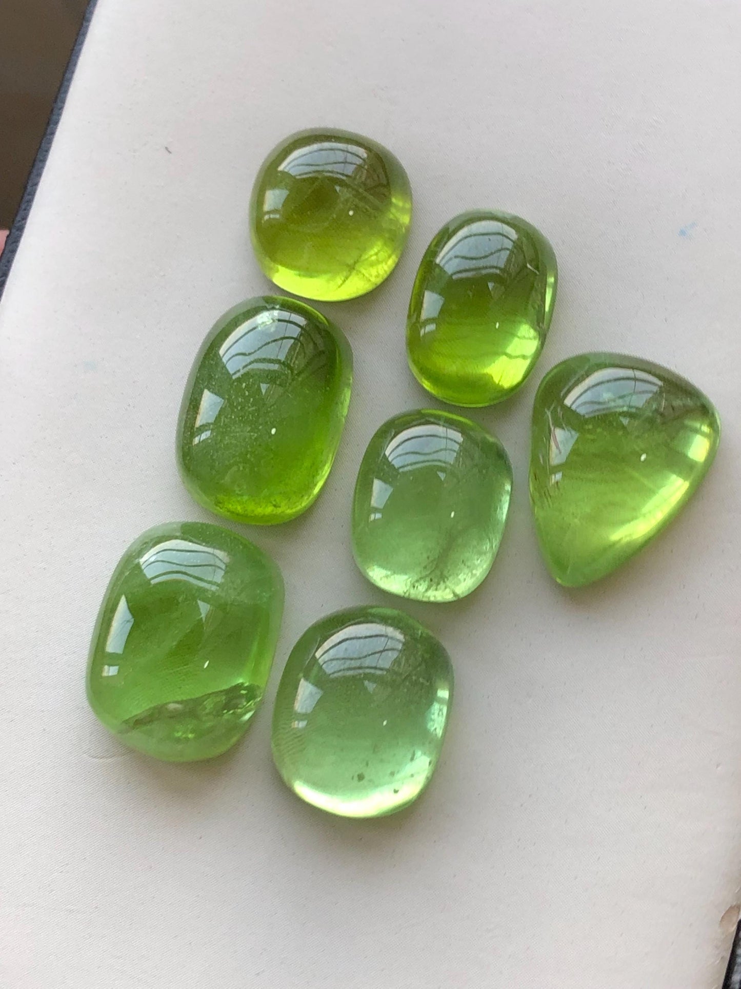 73.20 carats Peridot cabochons lot origin Pakistan