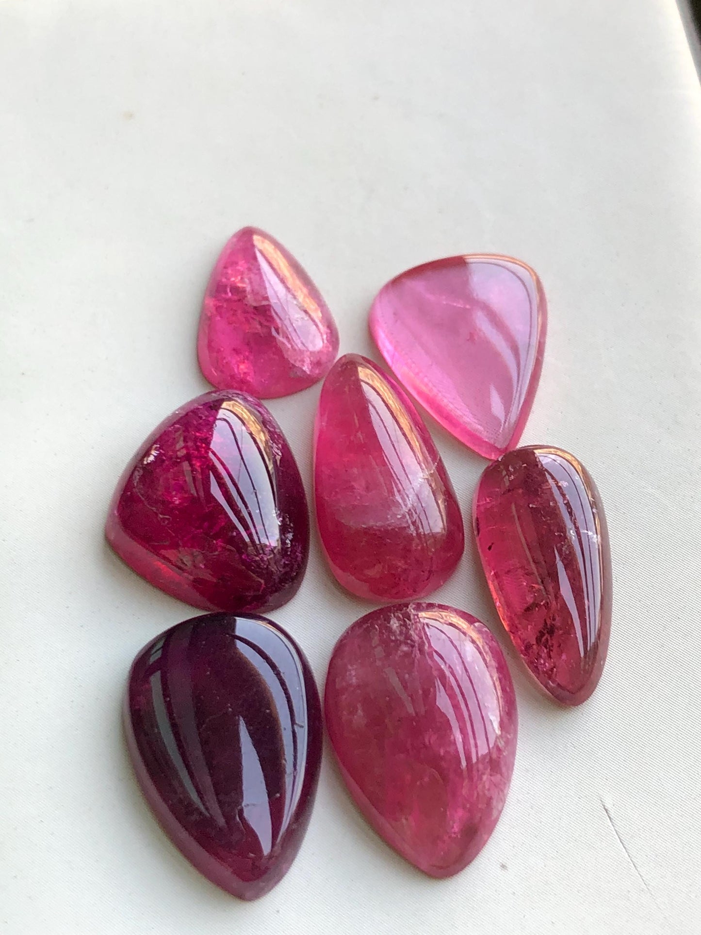 45 carats Rubilight tourmaline cabochons lot origin Afghanistan kunar mine