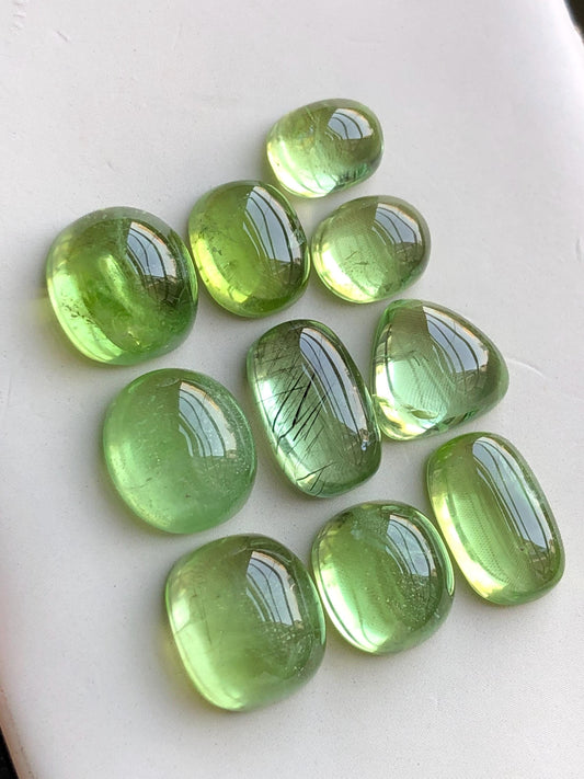 59 carats peridot cabochons lot origin Pakistan