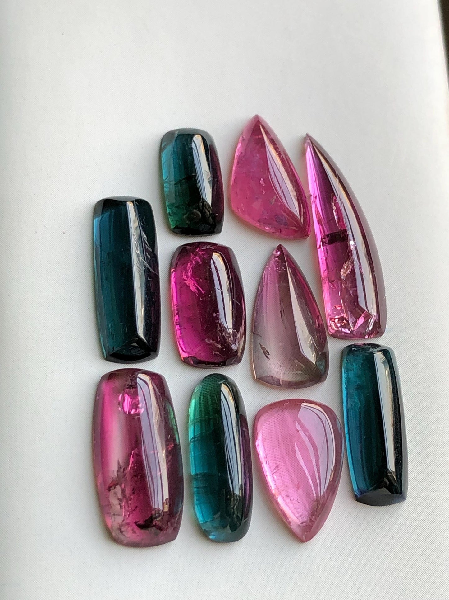 27.40 carats Multi tourmaline cabochons lot origin Afghanistan kunar mine