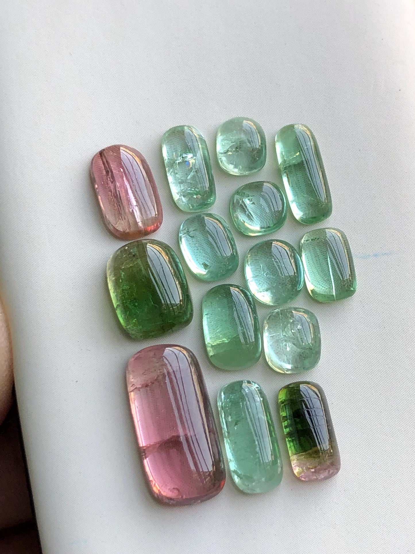 22 carats Multi colours tourmaline cabochons lot origin Afghanistan kunar mine