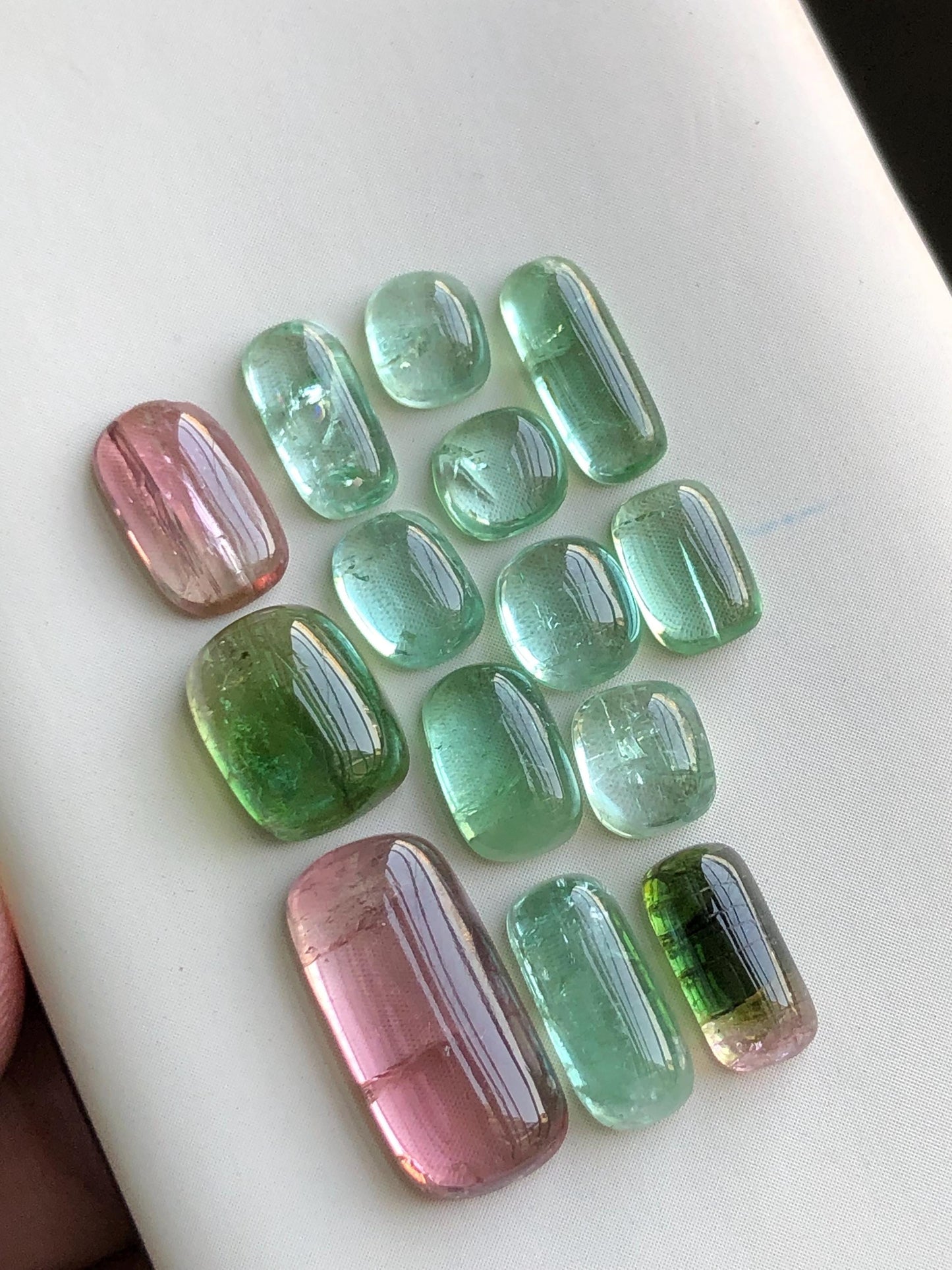 22 carats Multi colours tourmaline cabochons lot origin Afghanistan kunar mine