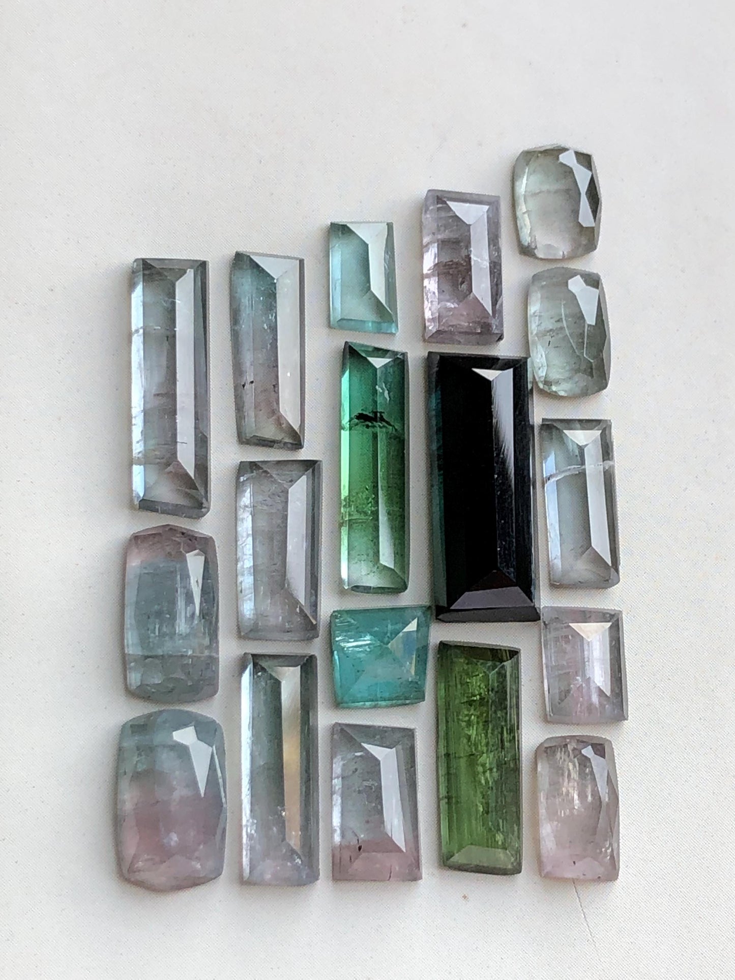 36 carats tourmaline rose cuts lot origin Afghanistan kunar mine