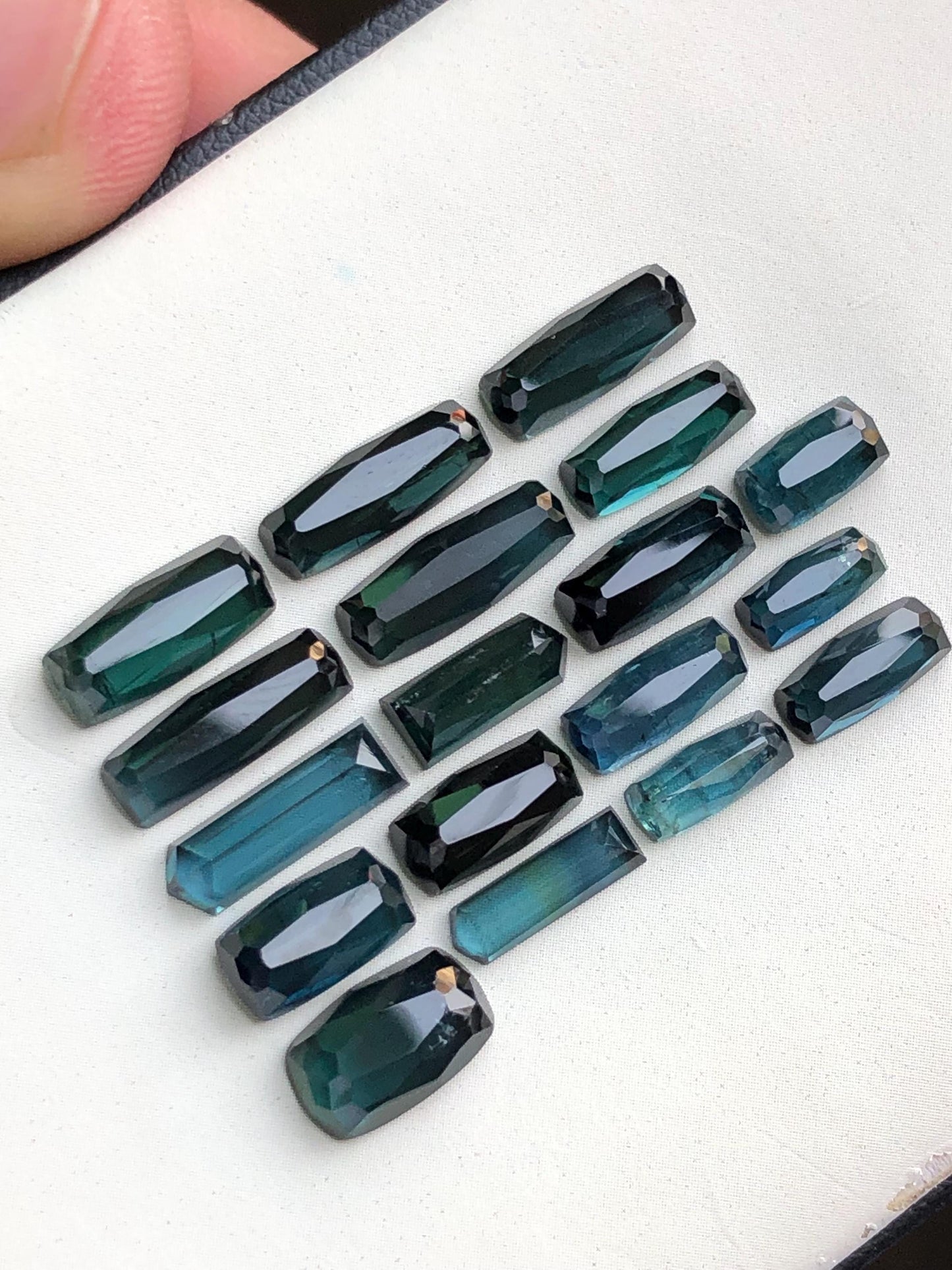 25 carats Dark blue tourmaline rose cuts lot origin Afghanistan kunar mine