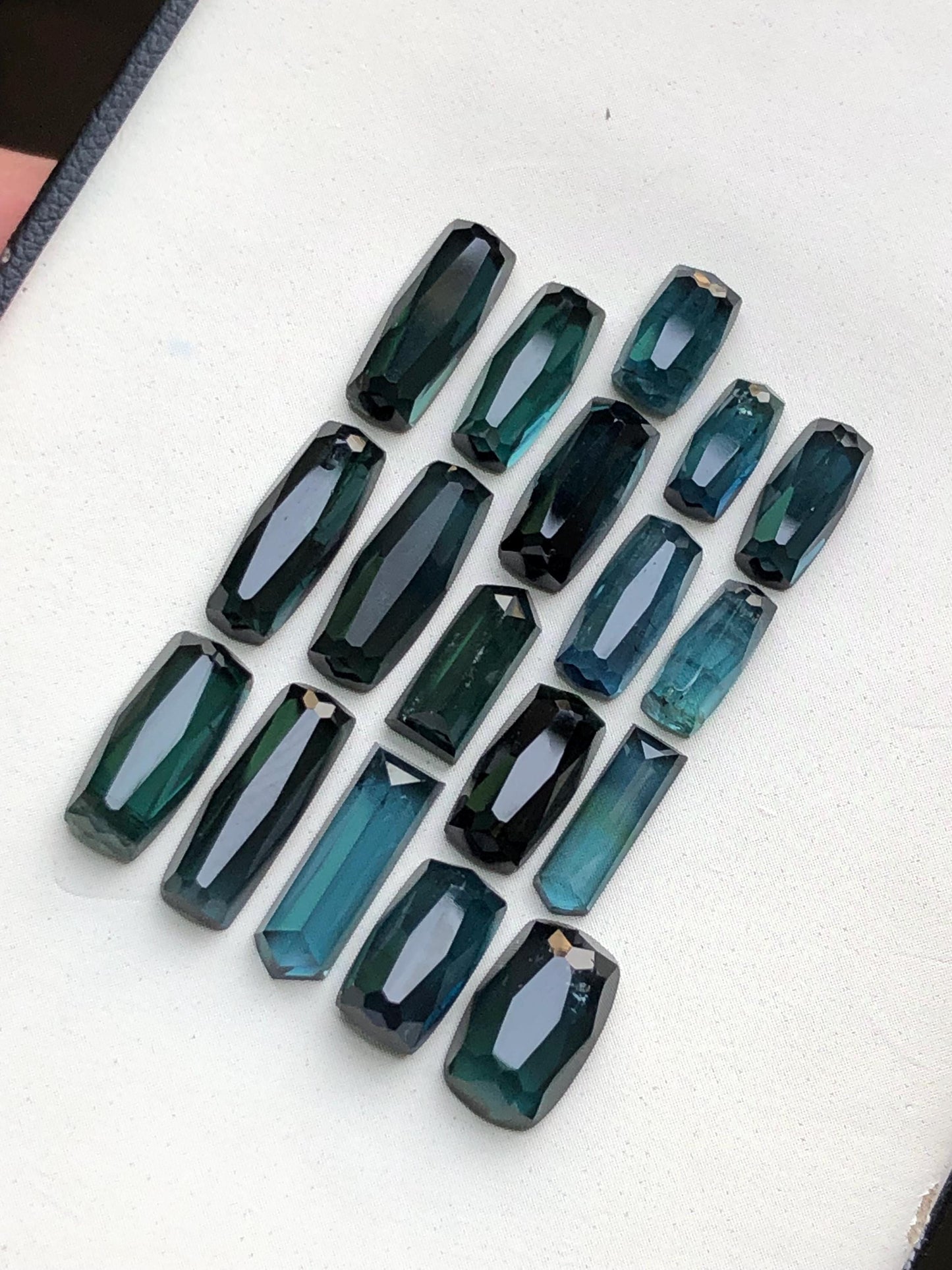 25 carats Dark blue tourmaline rose cuts lot origin Afghanistan kunar mine