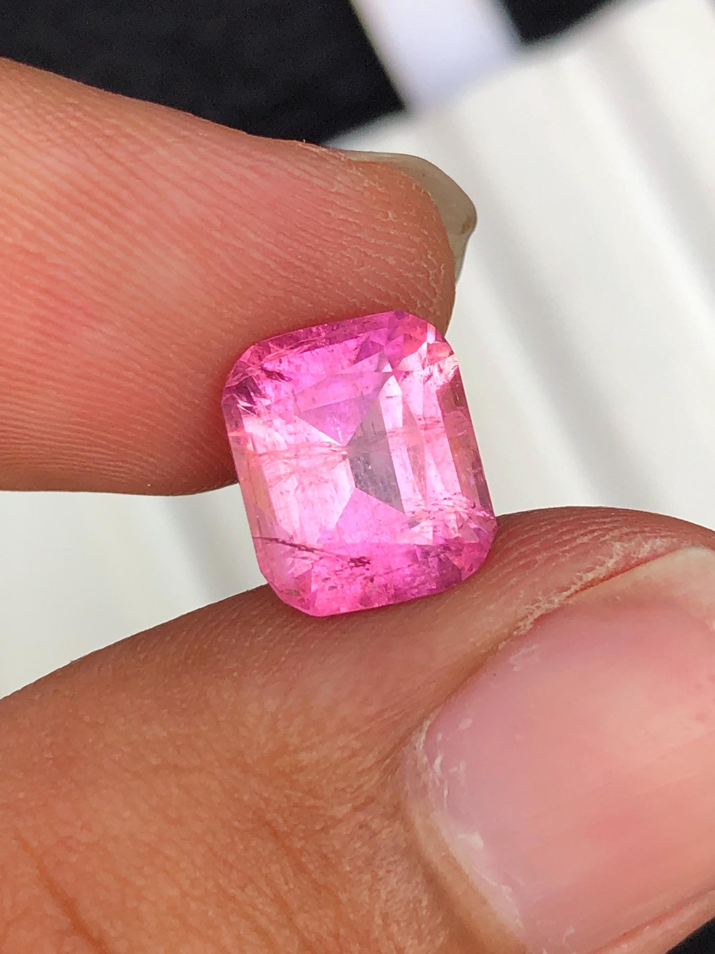 3.90 carat Faceted rubilight tourmaline