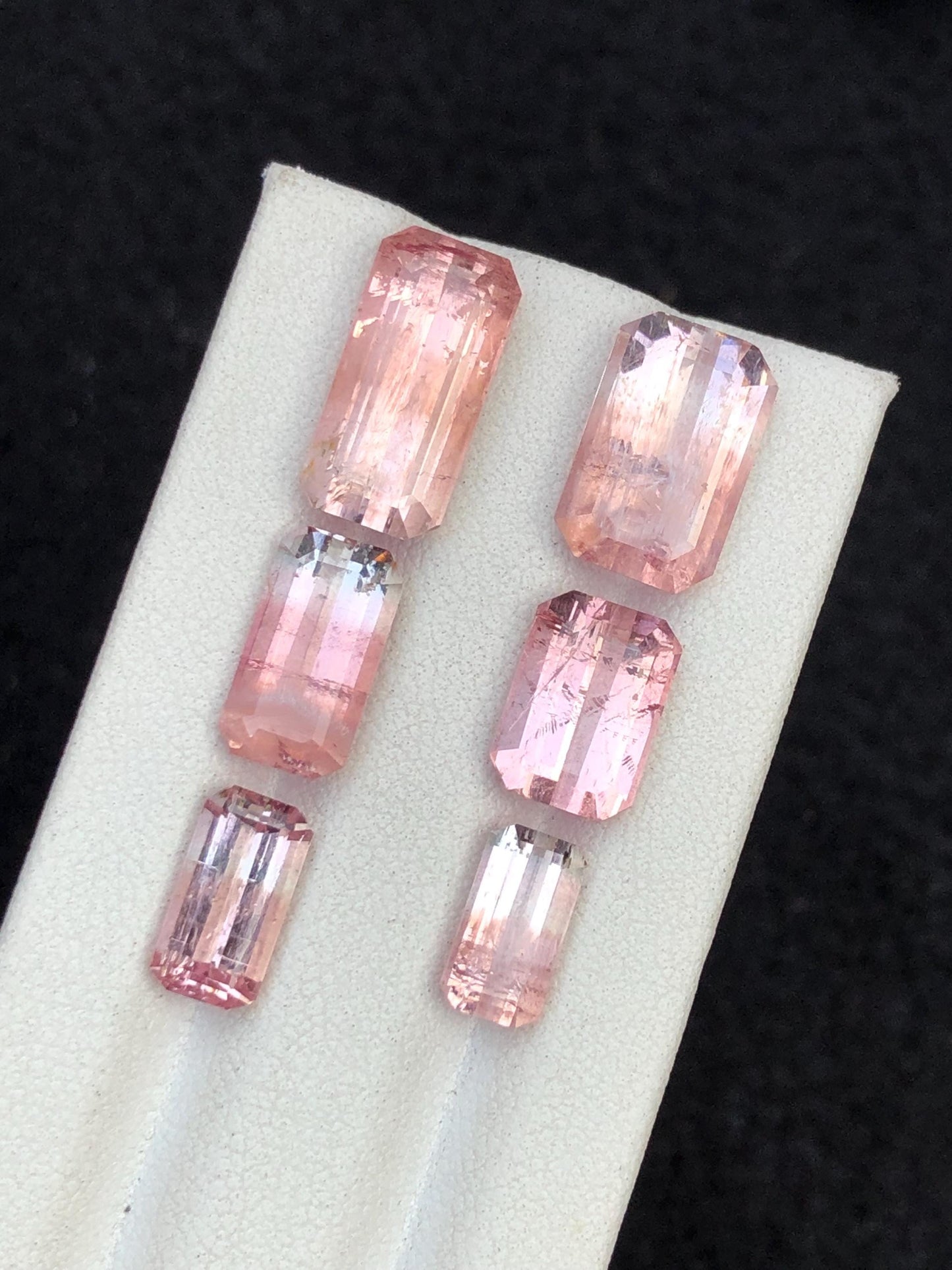 22.25 carats Bi colour faceted tourmaline