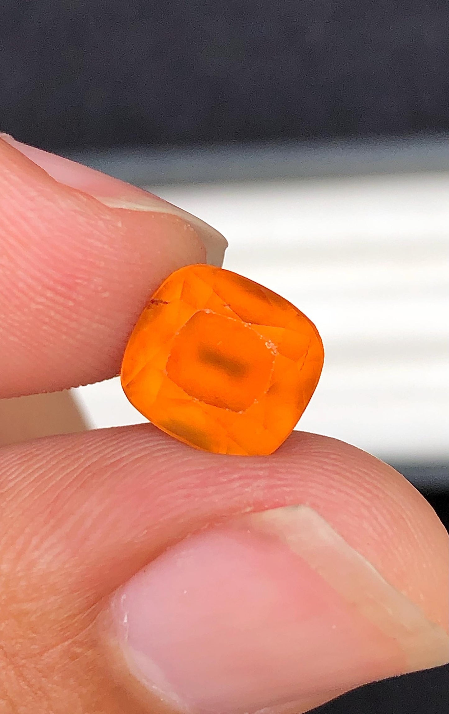 5 carat Orange faceted garnet lot