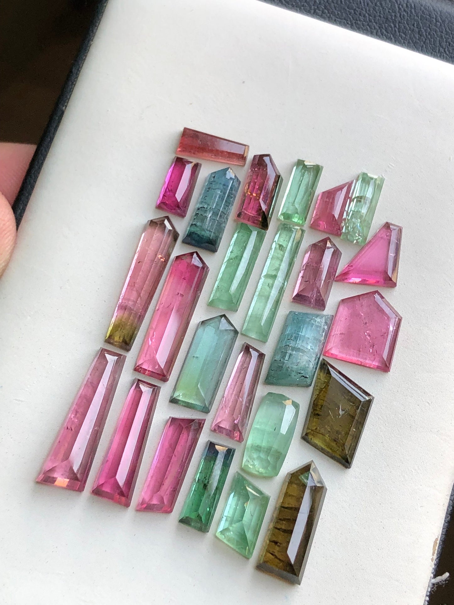 Natural  tourmaline cabochons lot 37.70 carats