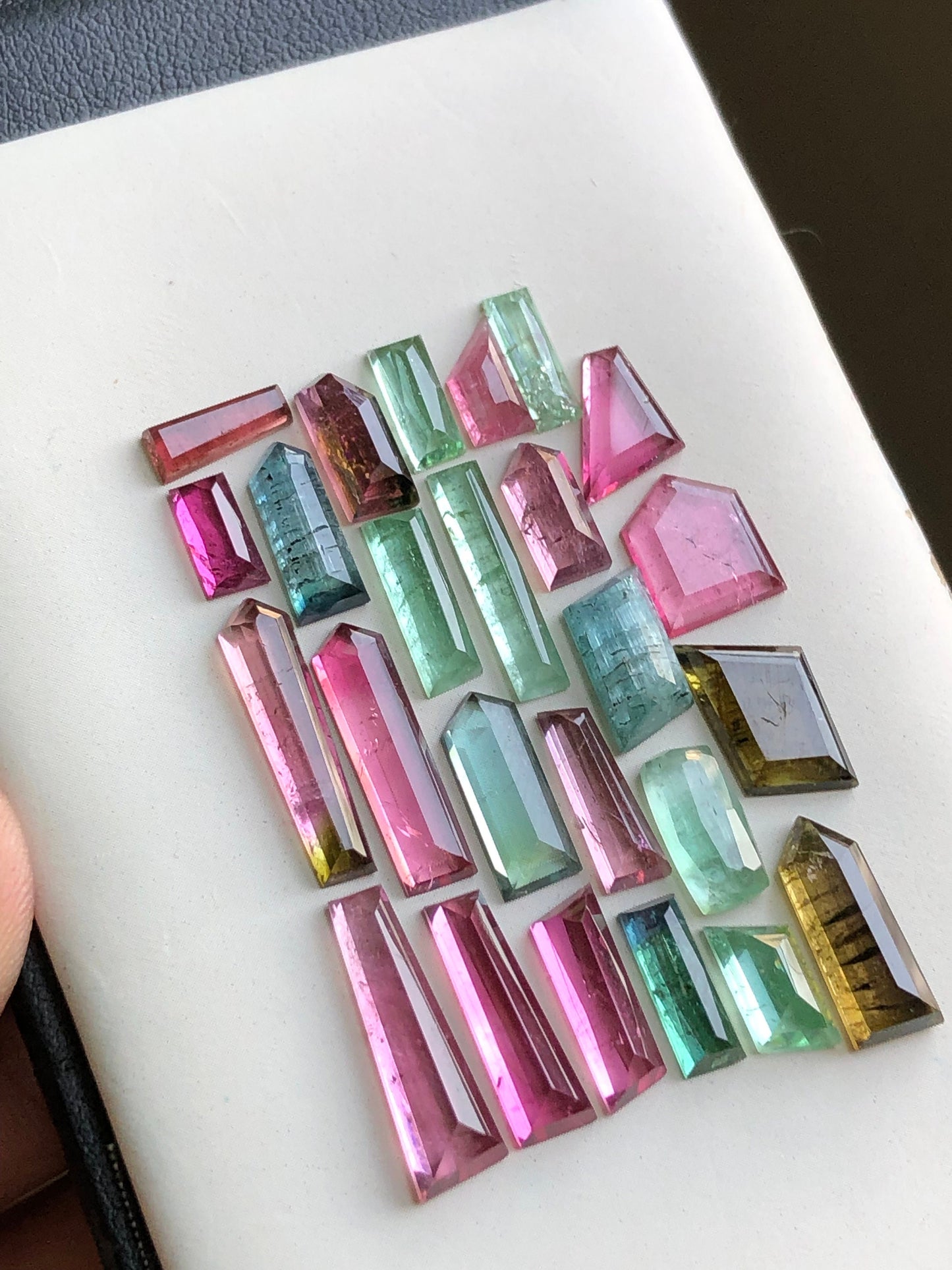 Natural  tourmaline cabochons lot 37.70 carats