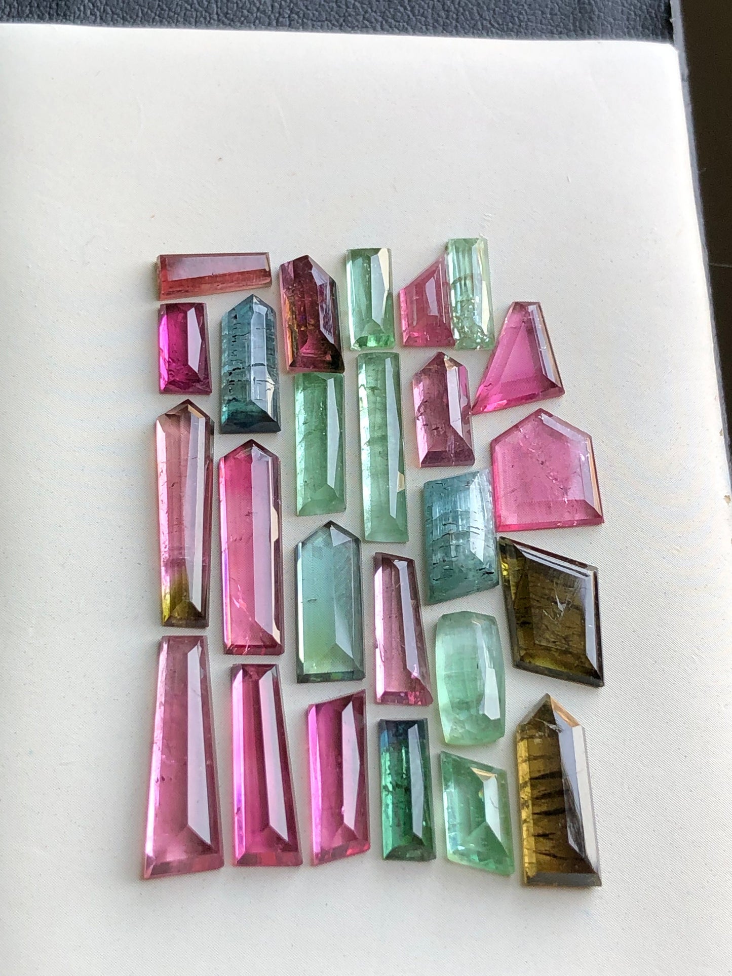 Natural  tourmaline cabochons lot 37.70 carats