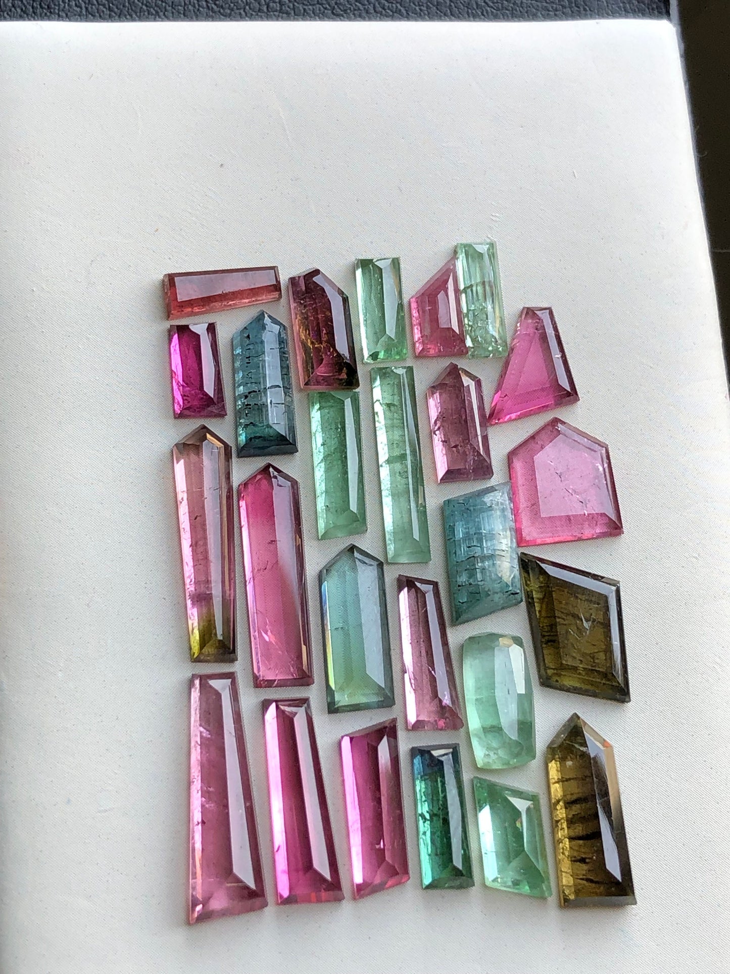 Natural  tourmaline cabochons lot 37.70 carats