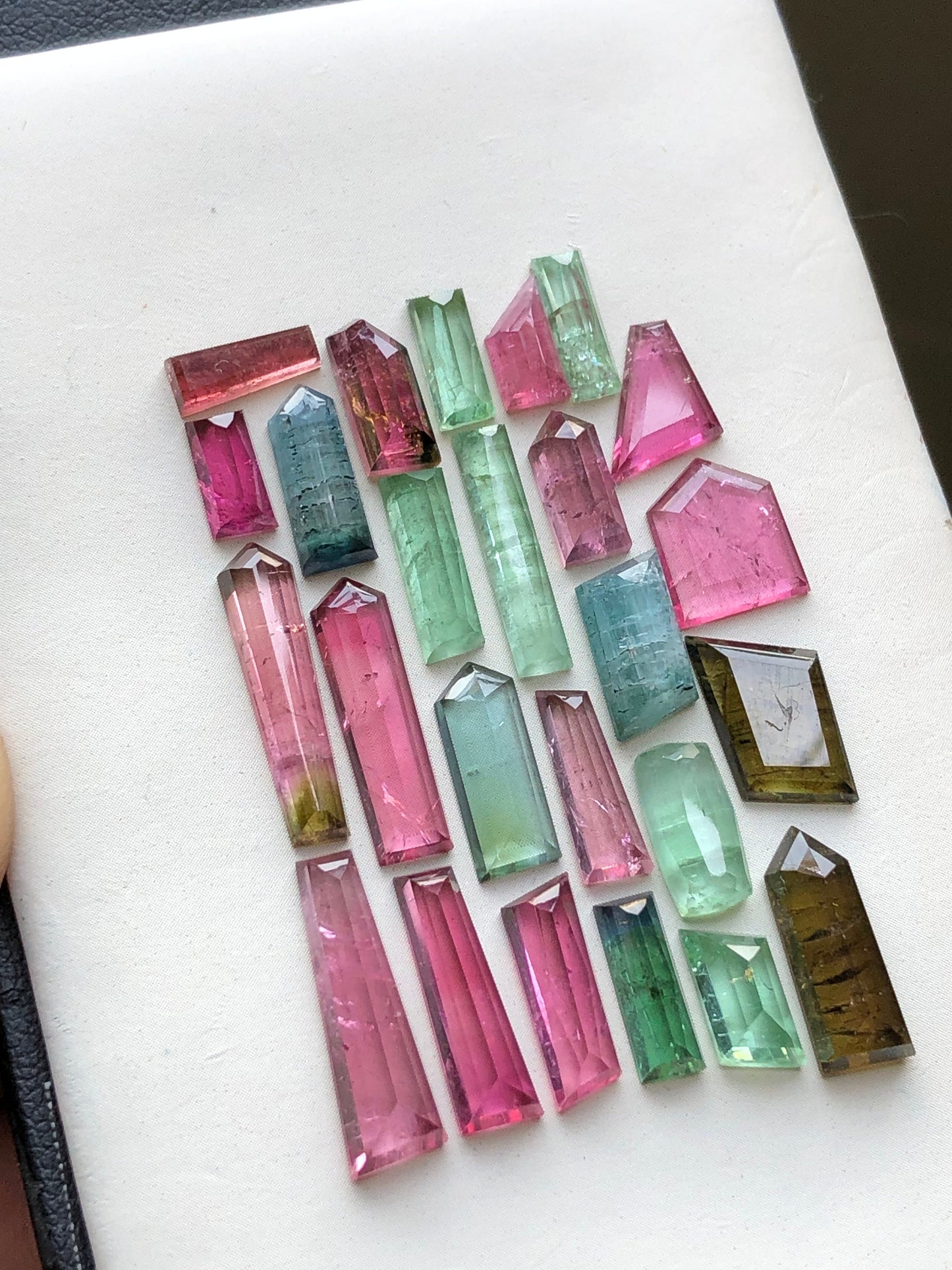 Natural  tourmaline cabochons lot 37.70 carats