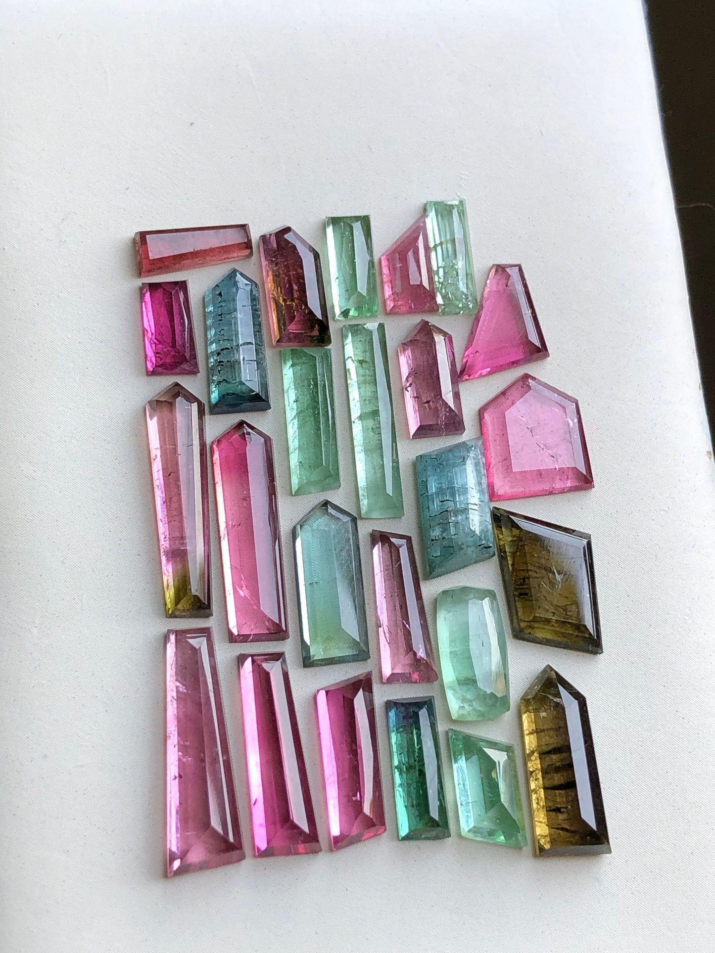 Natural  tourmaline cabochons lot 37.70 carats