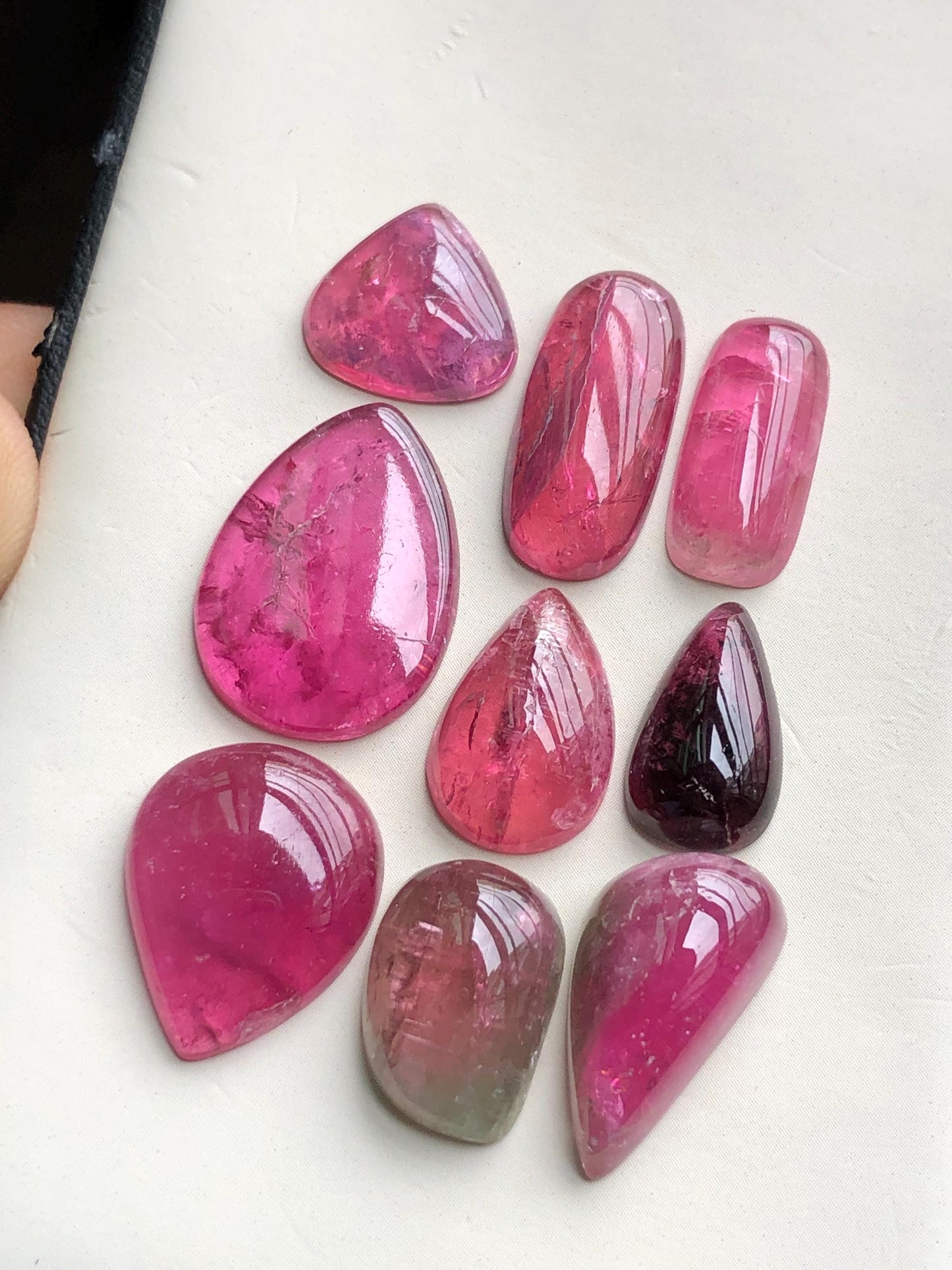 58.20 carats Pink tourmaline cabochons lot origin Afghanistan