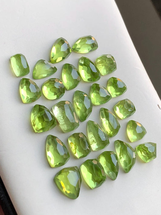 45 carats Peridot rose cuts lot