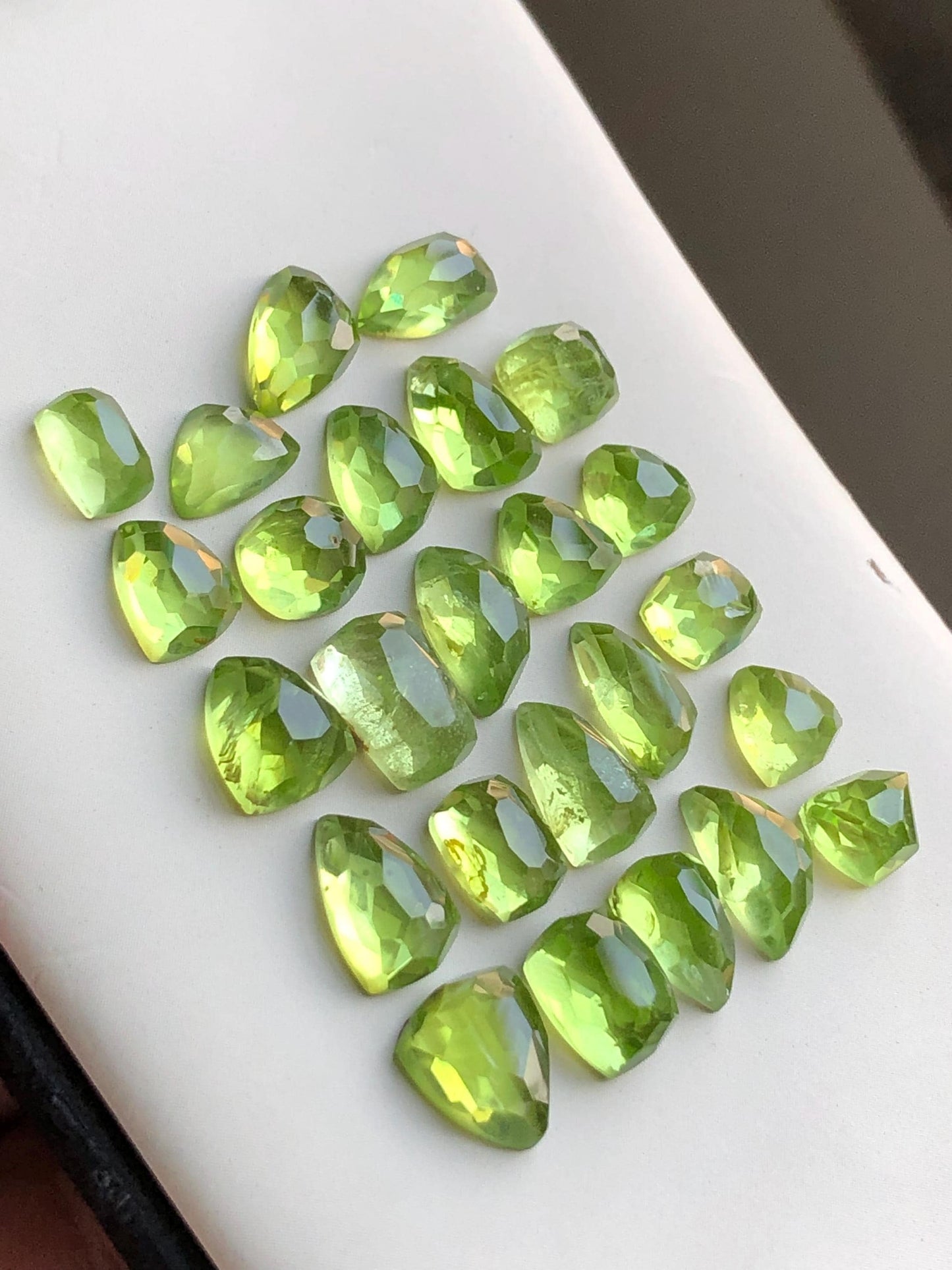 45 carats Peridot rose cuts lot