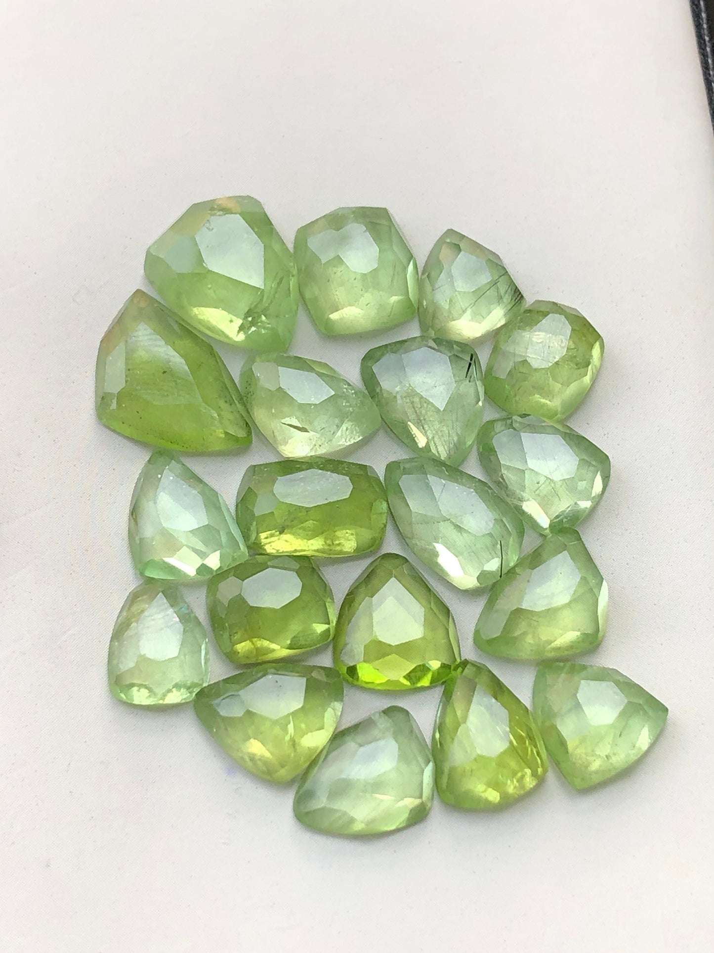 Peridot rose cuts 58 carats