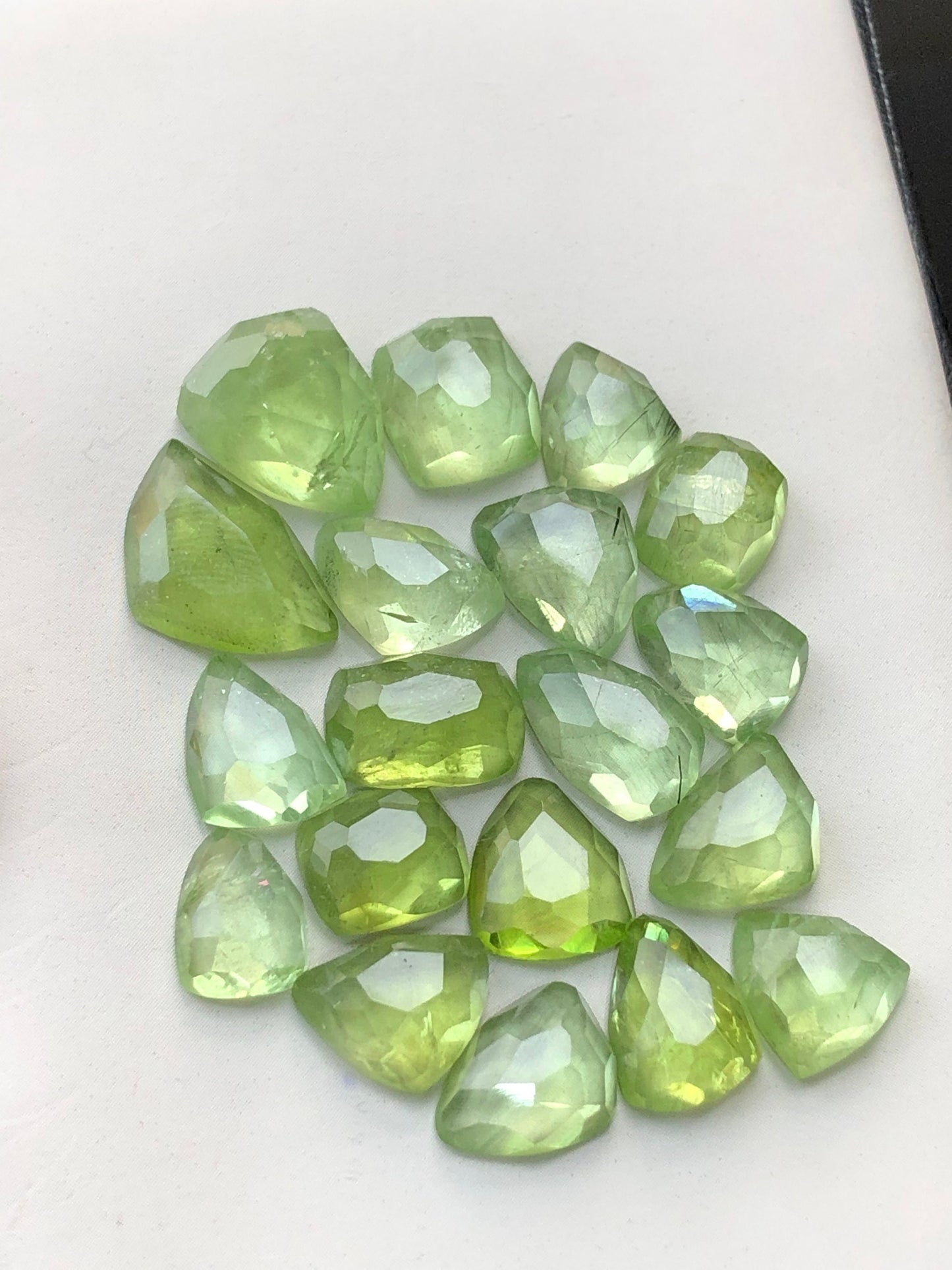 Peridot rose cuts 58 carats