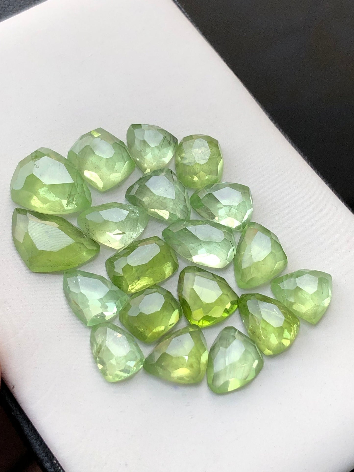 Peridot rose cuts 58 carats