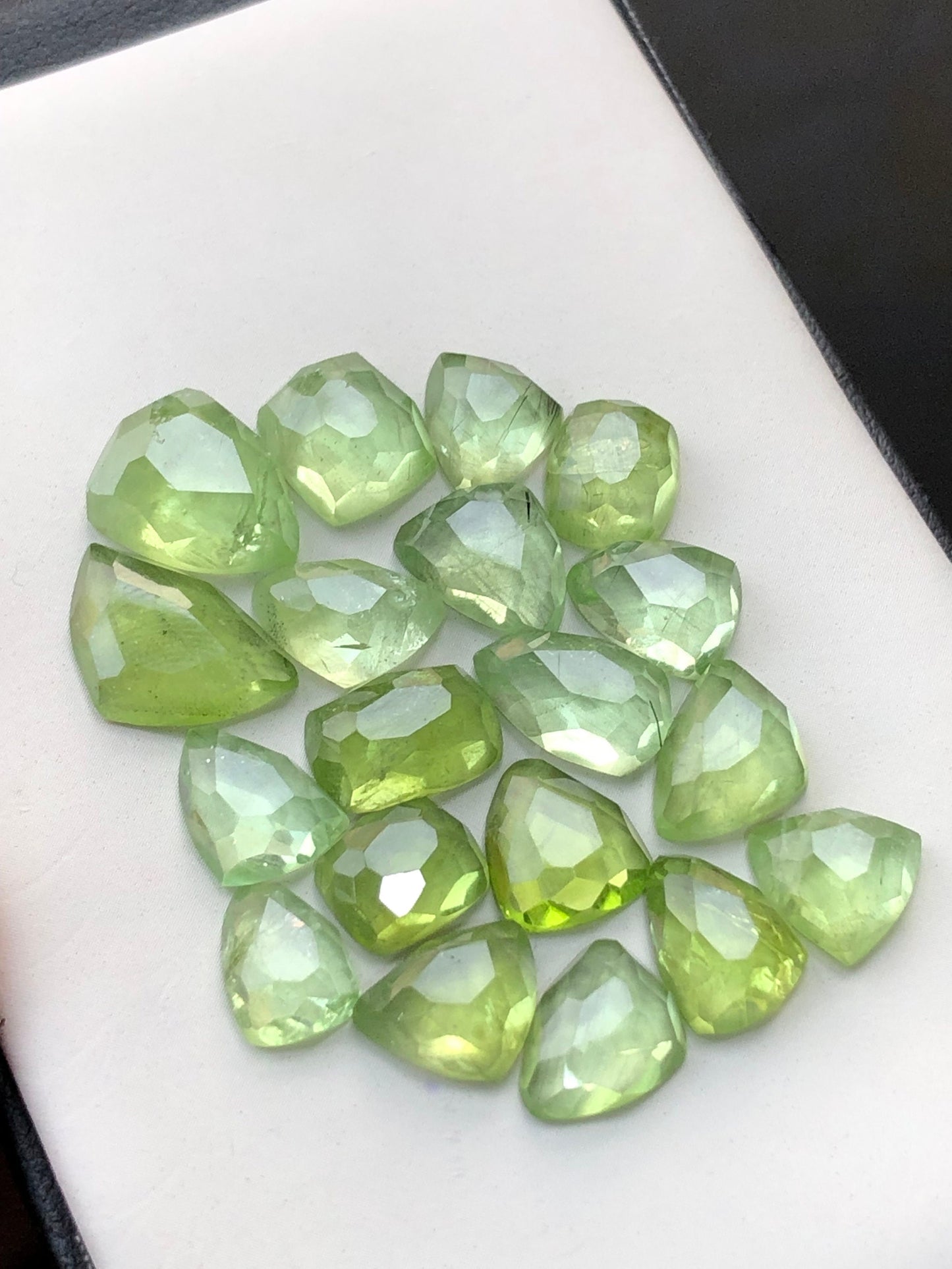 Peridot rose cuts 58 carats