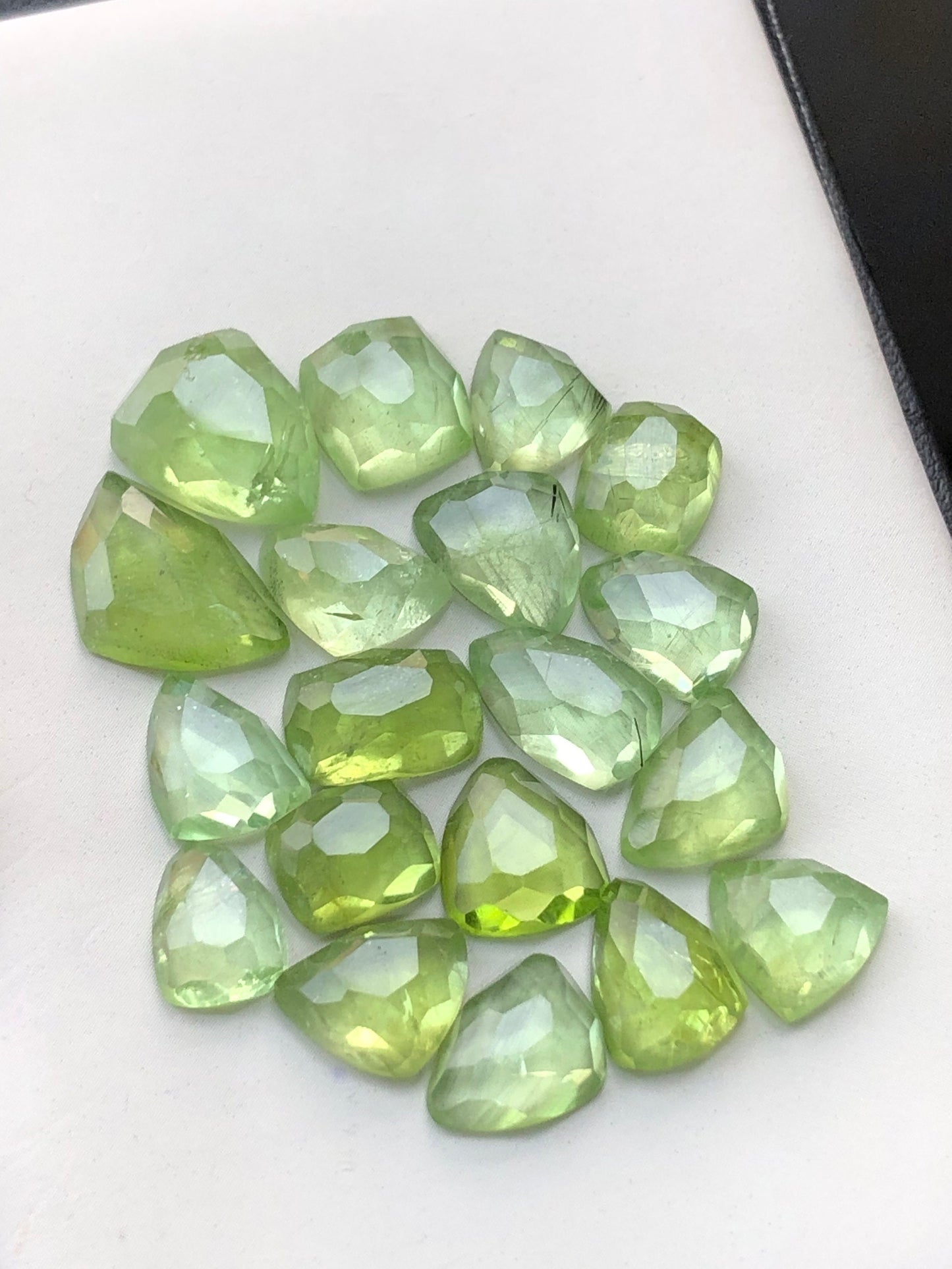 Peridot rose cuts 58 carats