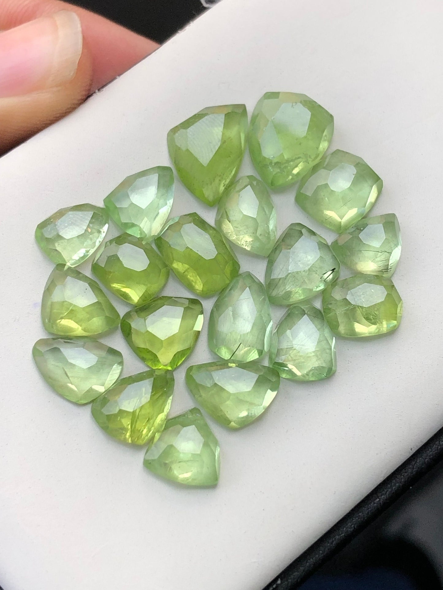 Peridot rose cuts 58 carats