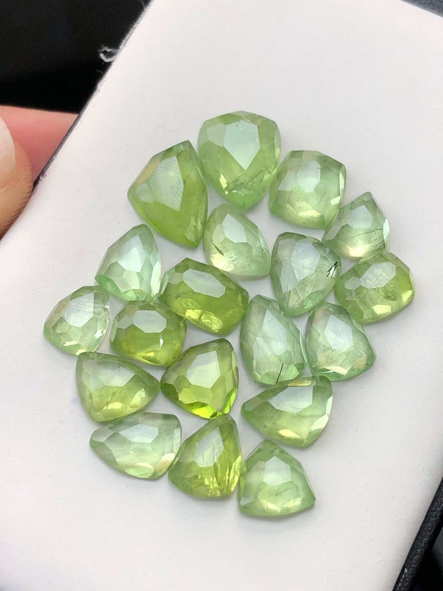 Peridot rose cuts 58 carats