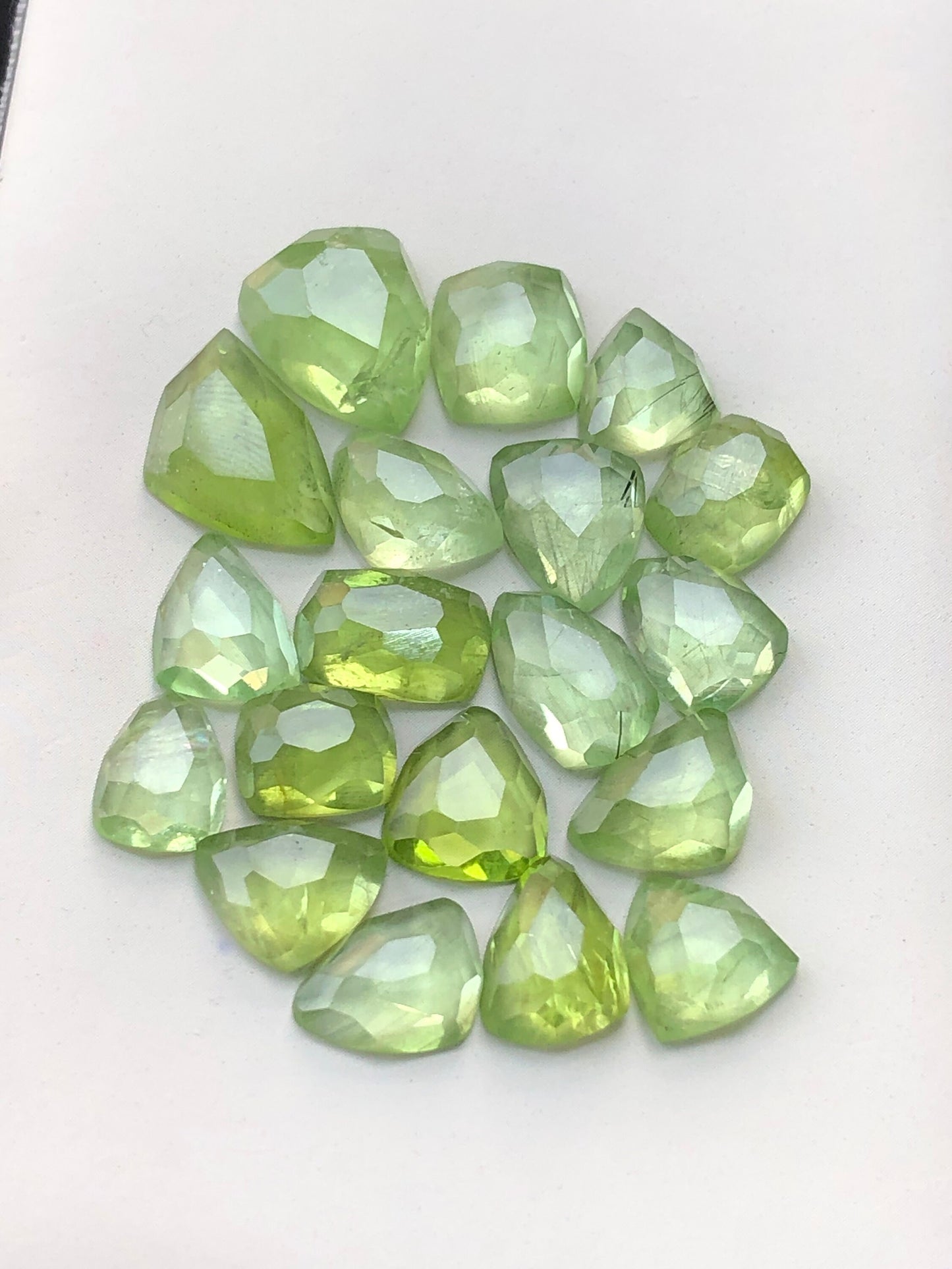 Peridot rose cuts 58 carats