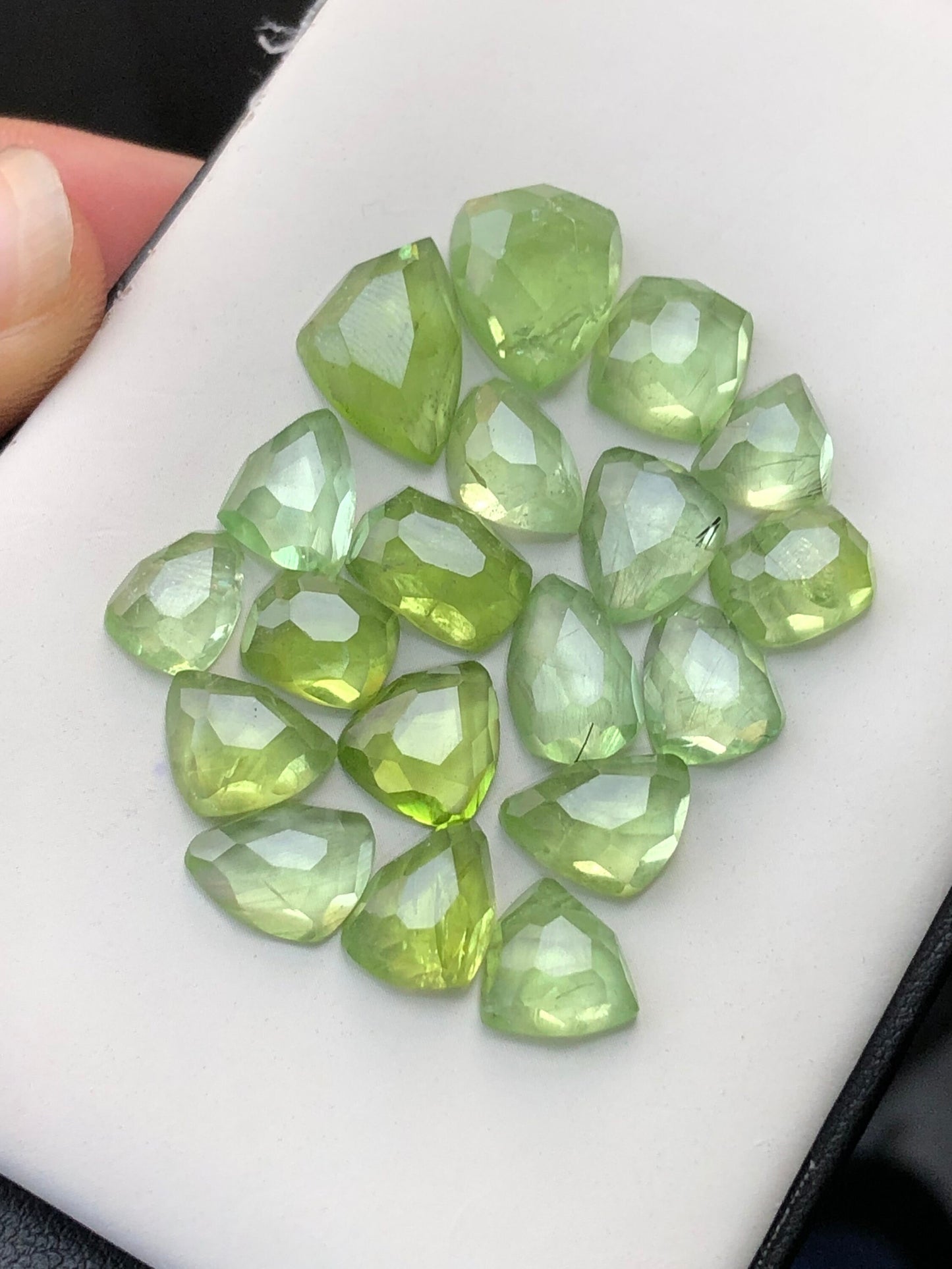 Peridot rose cuts 58 carats