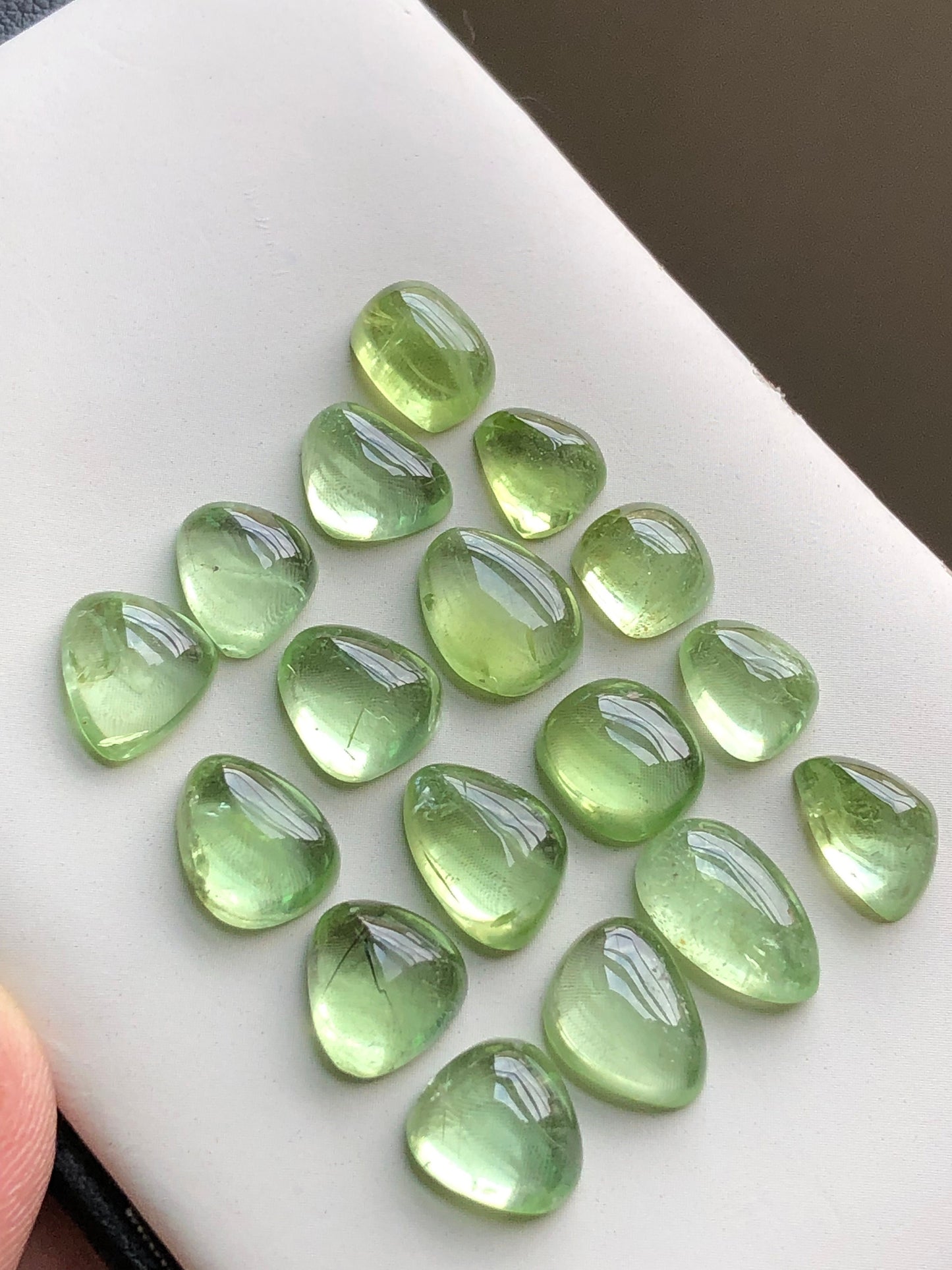 Natural peridot cabochons 50 carats