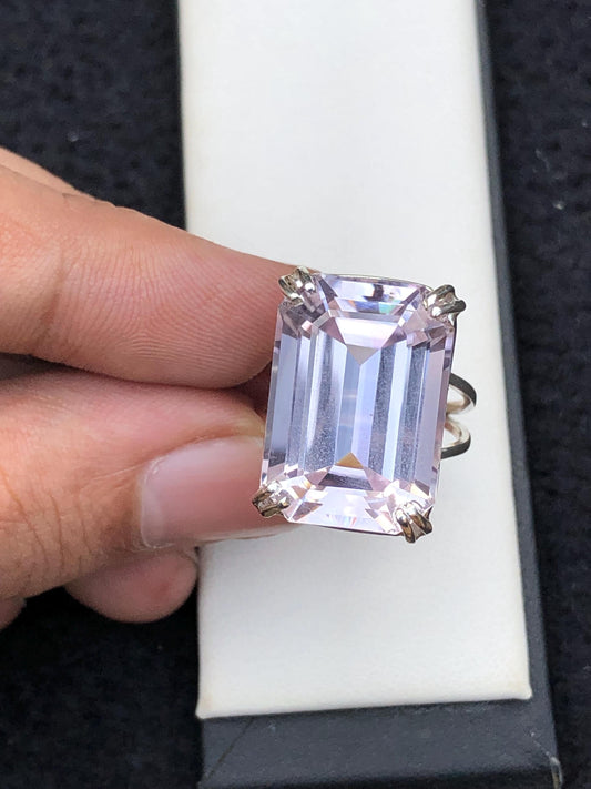 Reserved for mermaidpearl kunzite ring