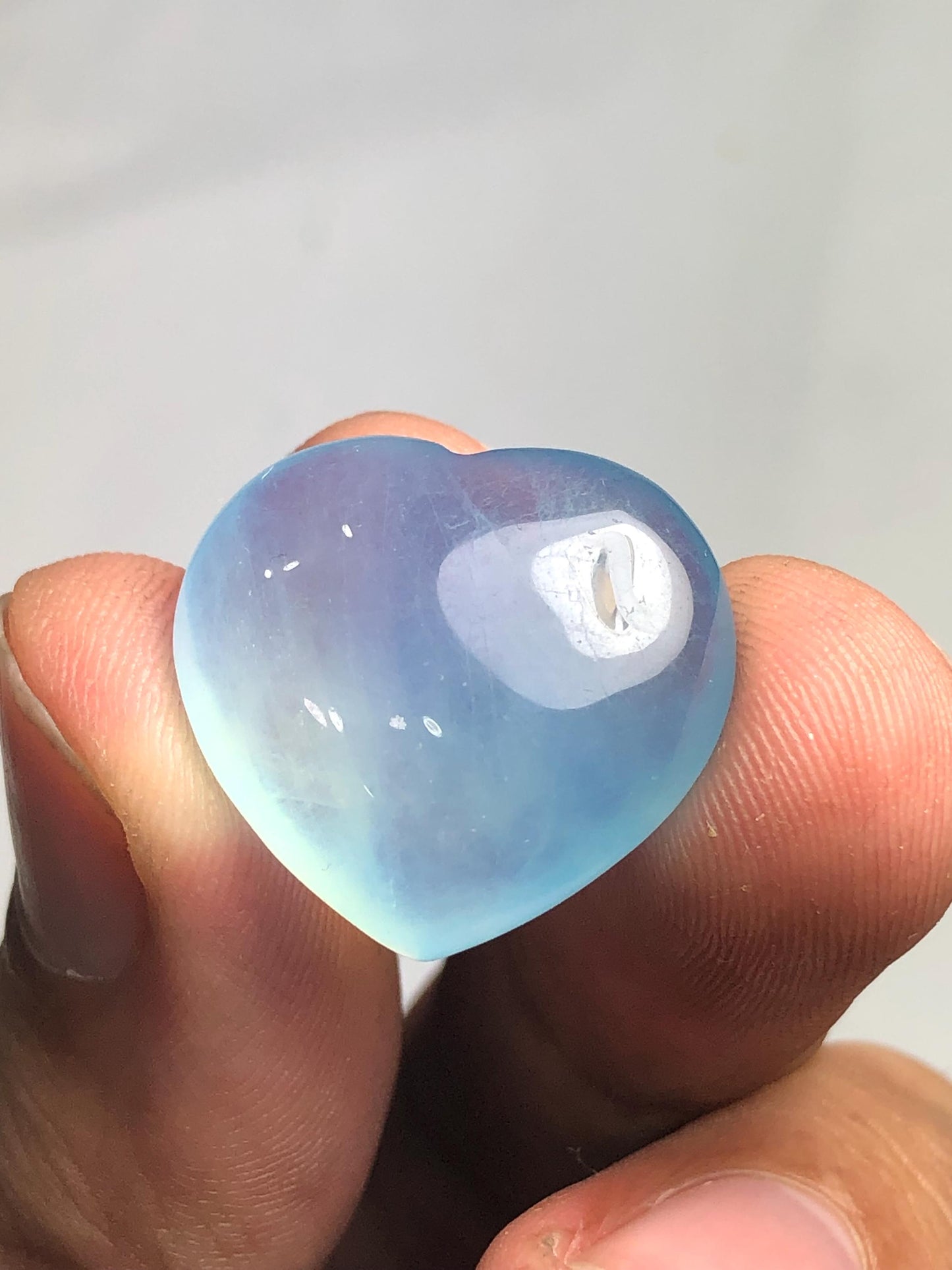 30.70 ct heart shape aquamarine cabochon heated