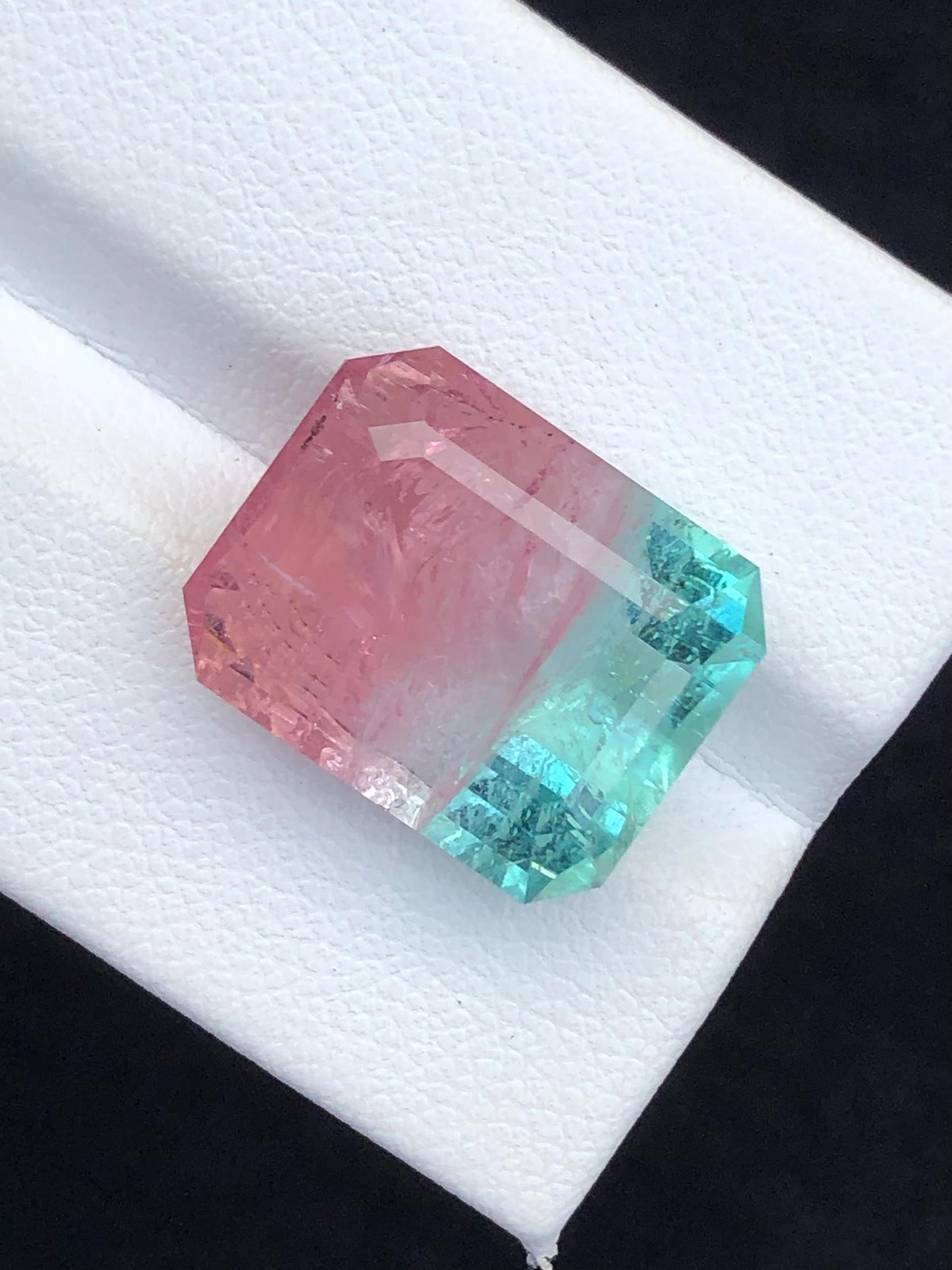 15.90 CTs unique bi colour tourmaline