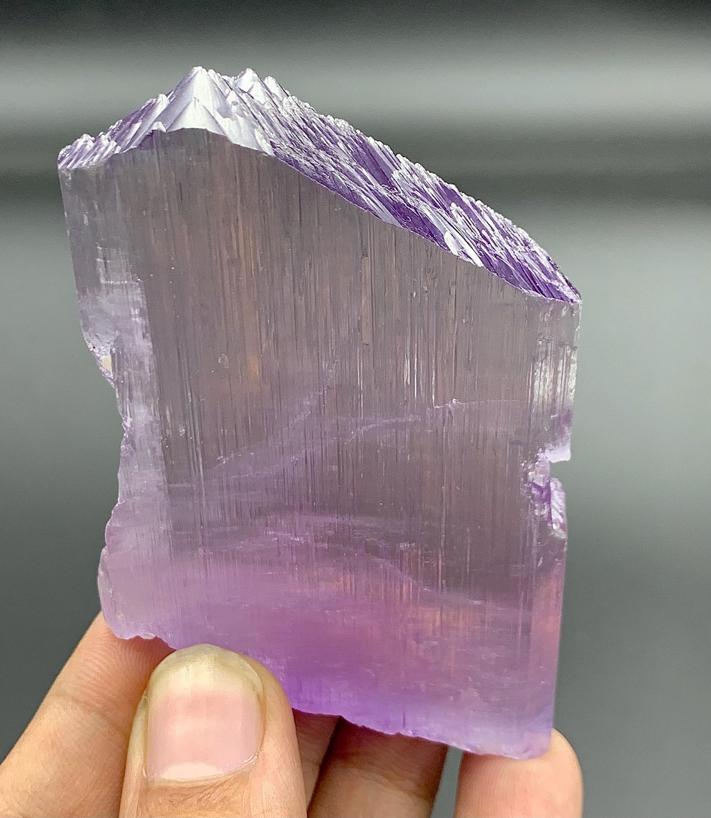 128 grams purple kunzite crystal from Afghanistan