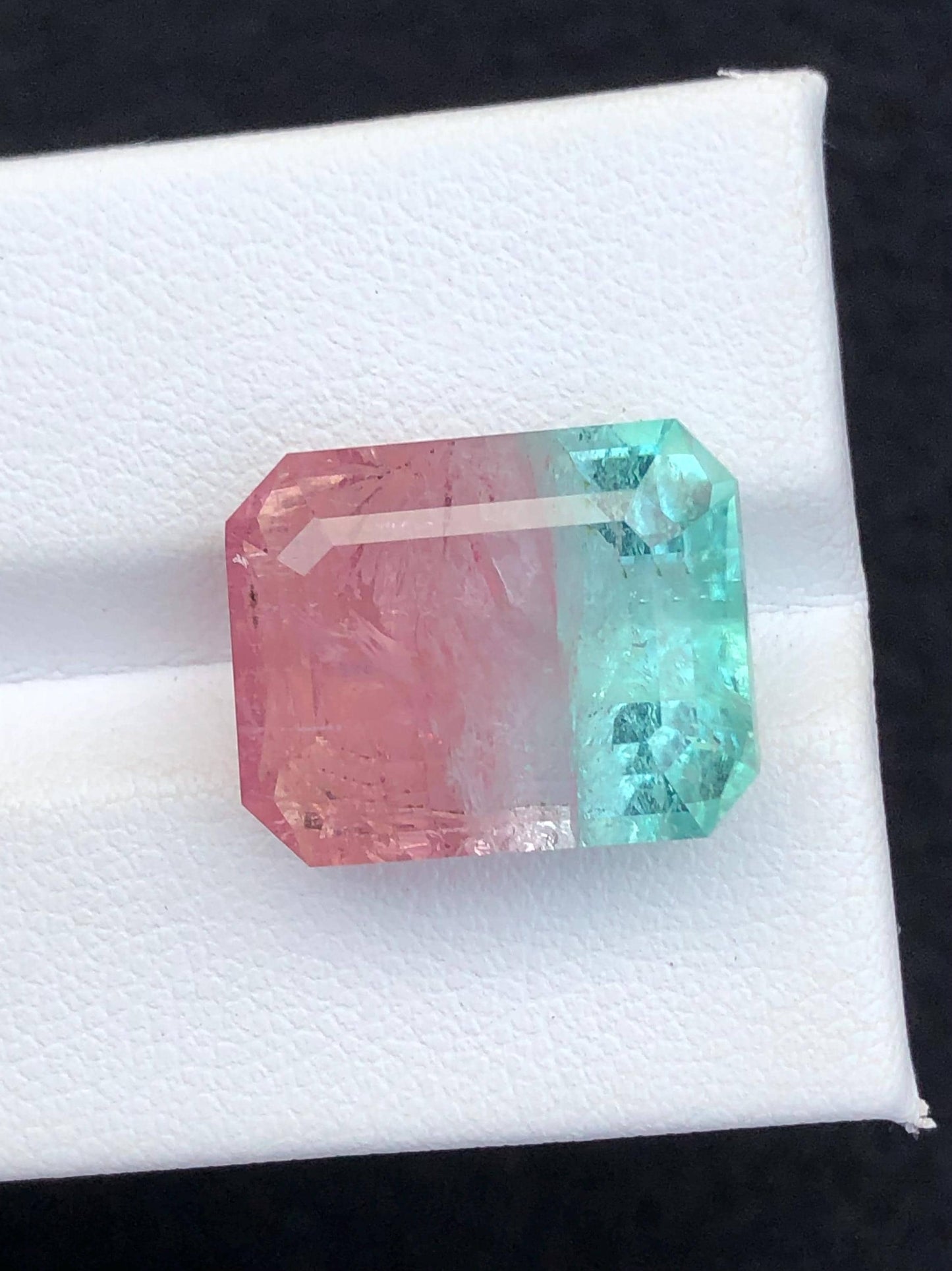 15.90 CTs unique bi colour tourmaline