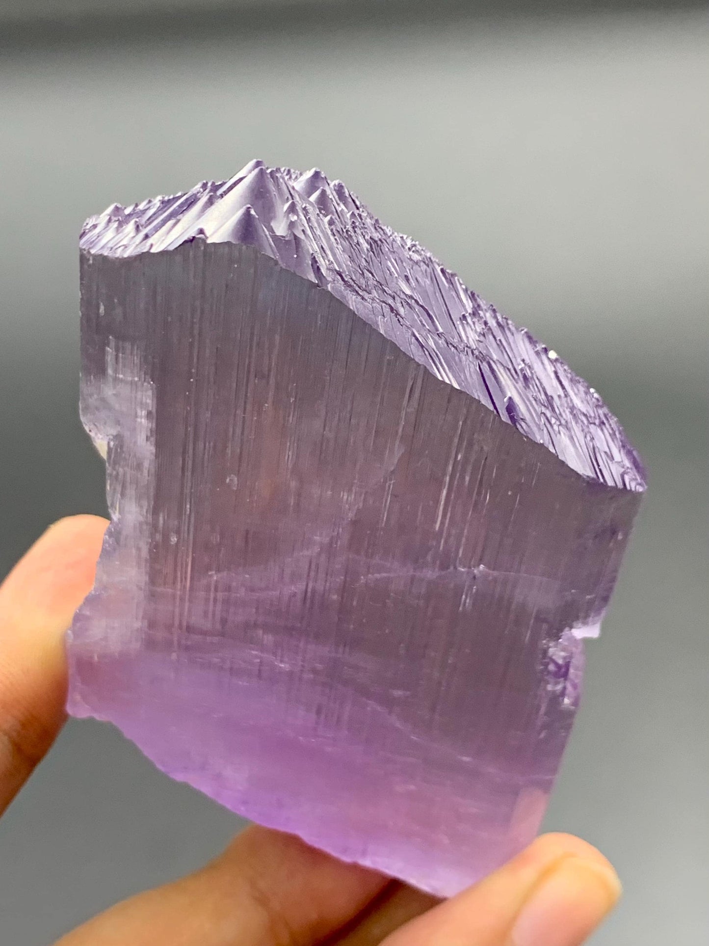 128 grams purple kunzite crystal from Afghanistan