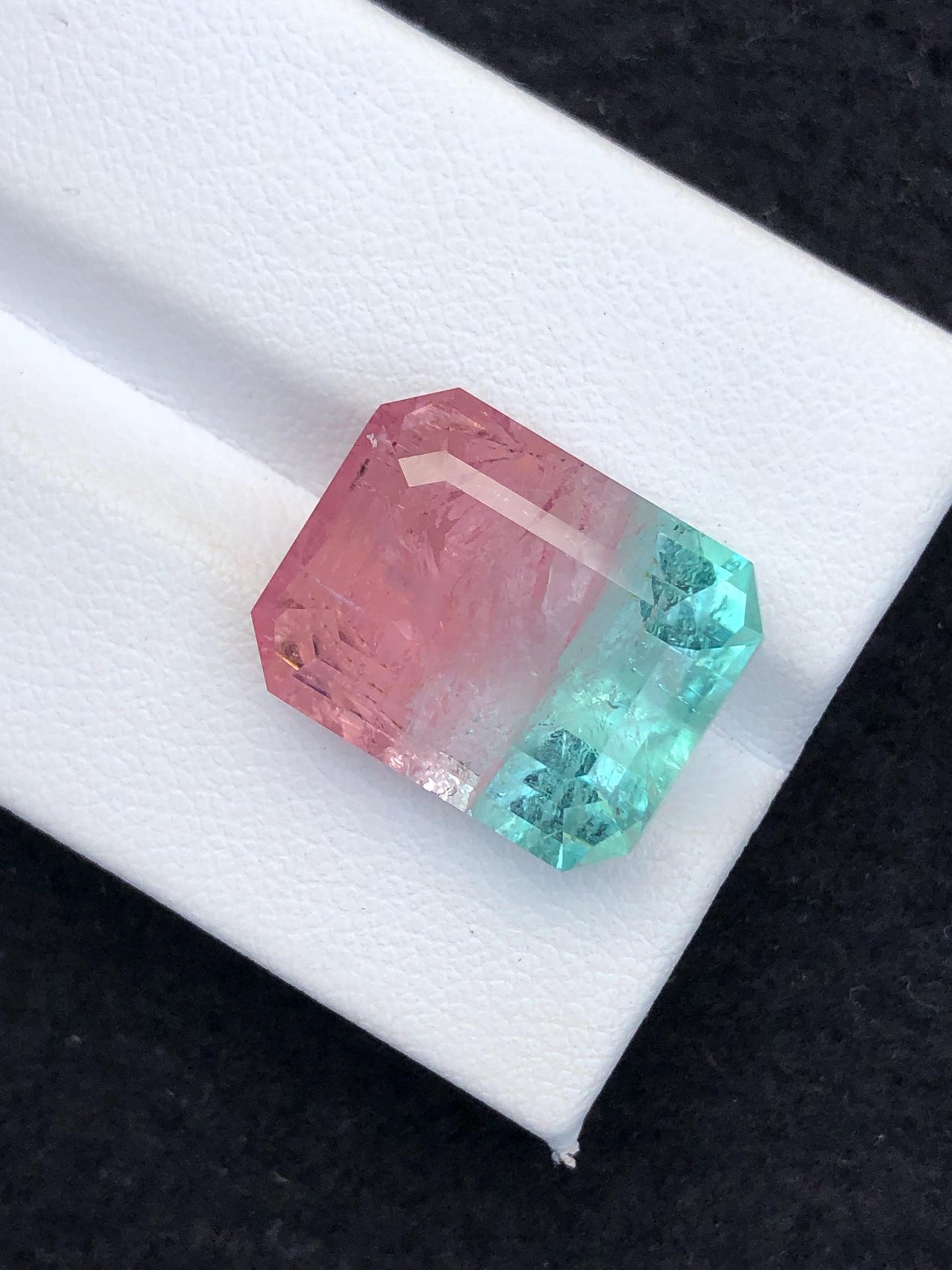 15.90 CTs unique bi colour tourmaline