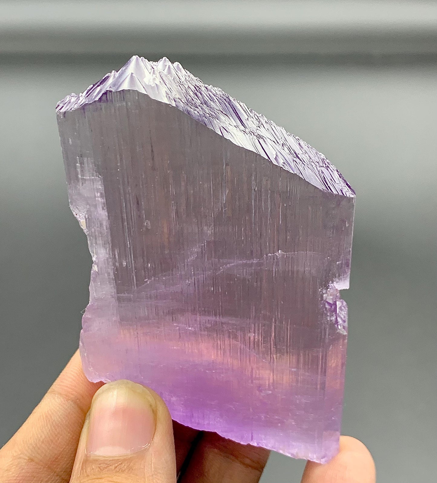 128 grams purple kunzite crystal from Afghanistan