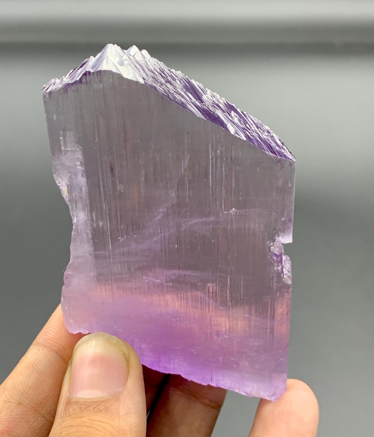 128 grams purple kunzite crystal from Afghanistan