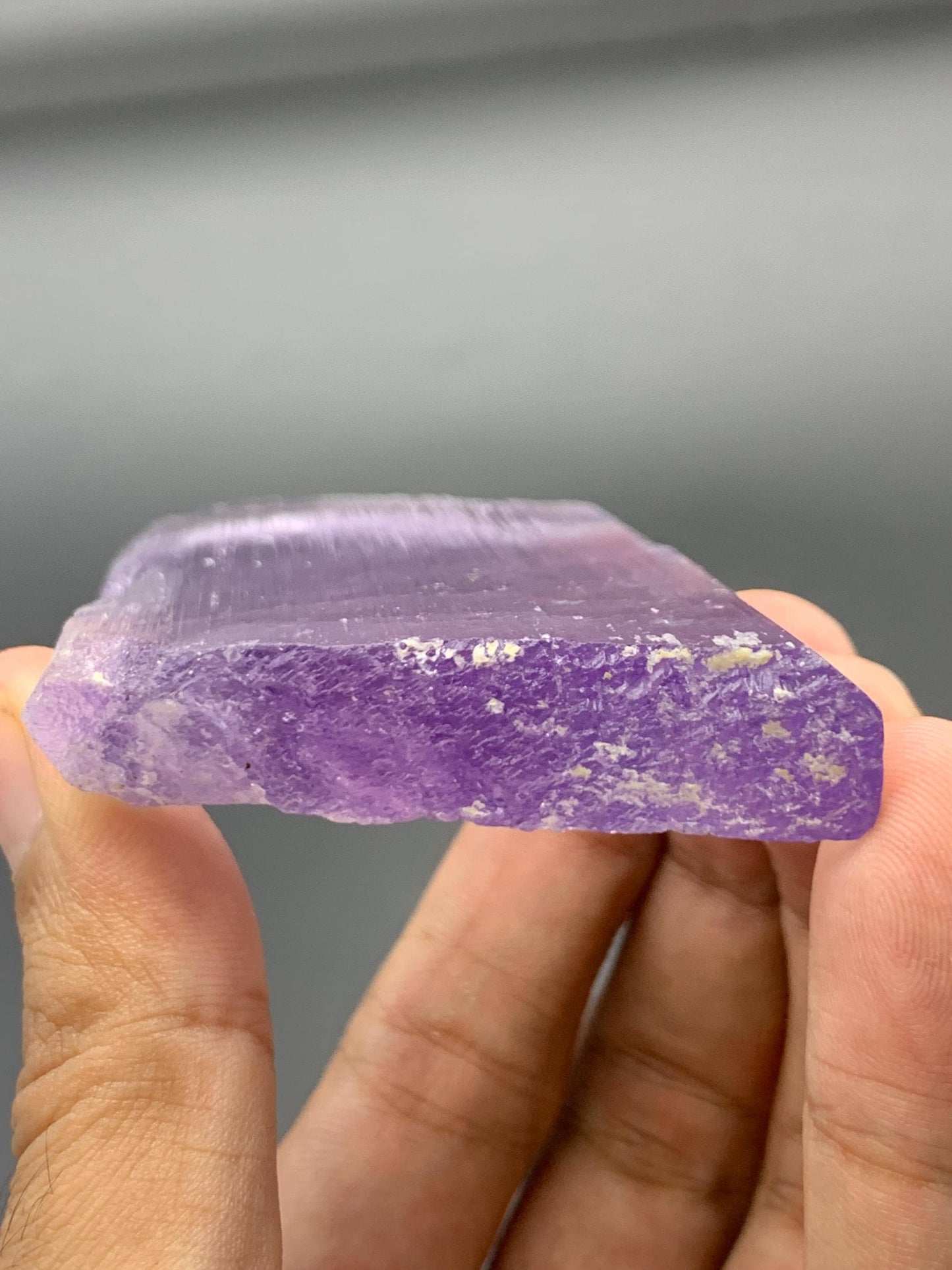 128 grams purple kunzite crystal from Afghanistan