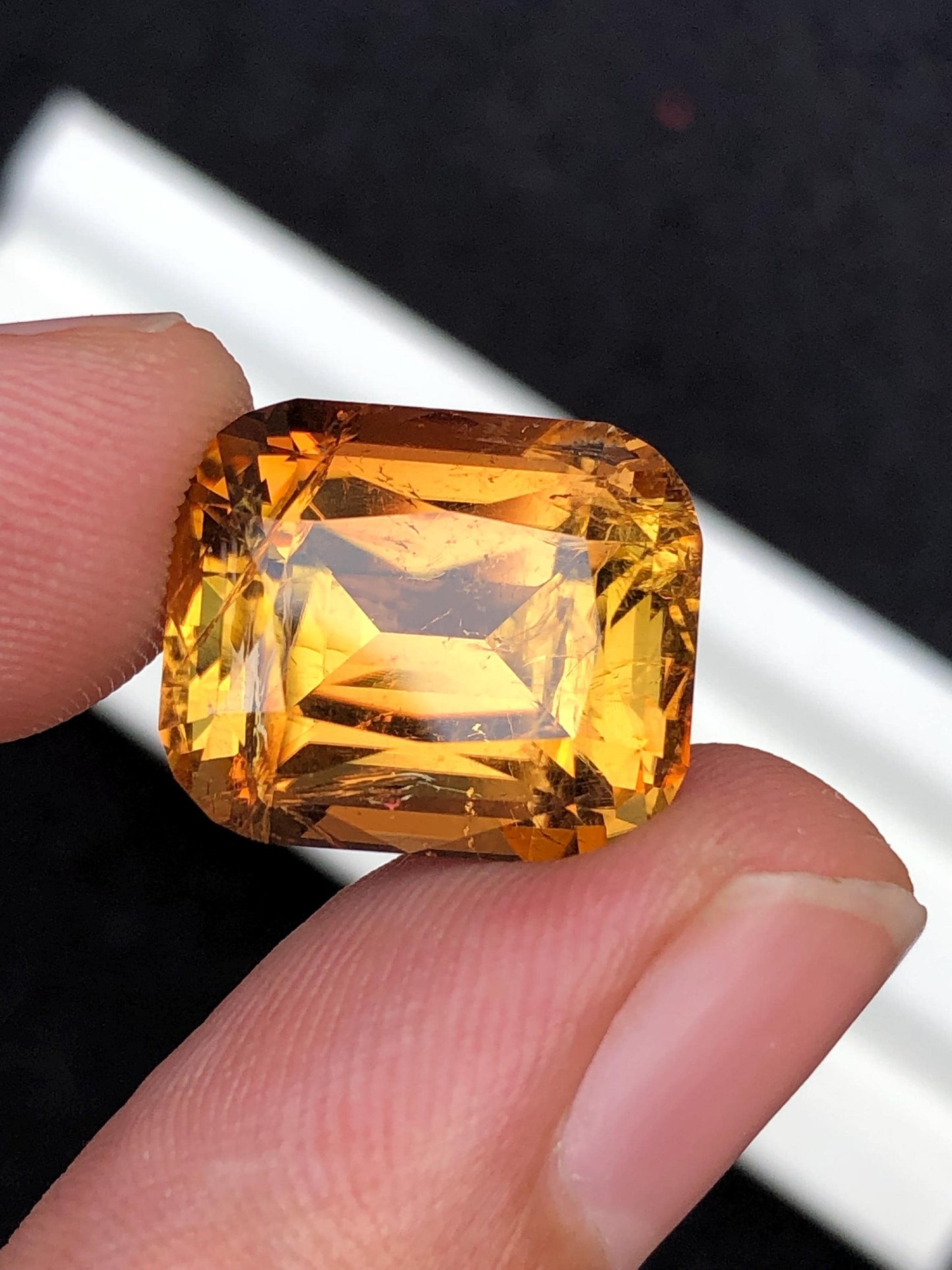 17.40 CTs honey tourmaline natural faceted