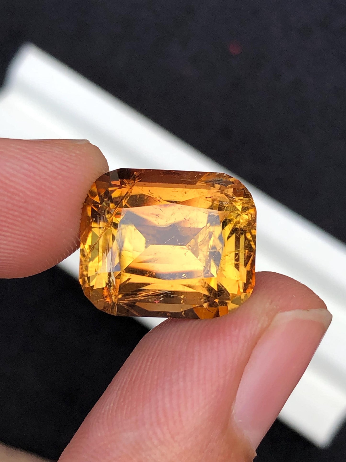 17.40 CTs honey tourmaline natural faceted