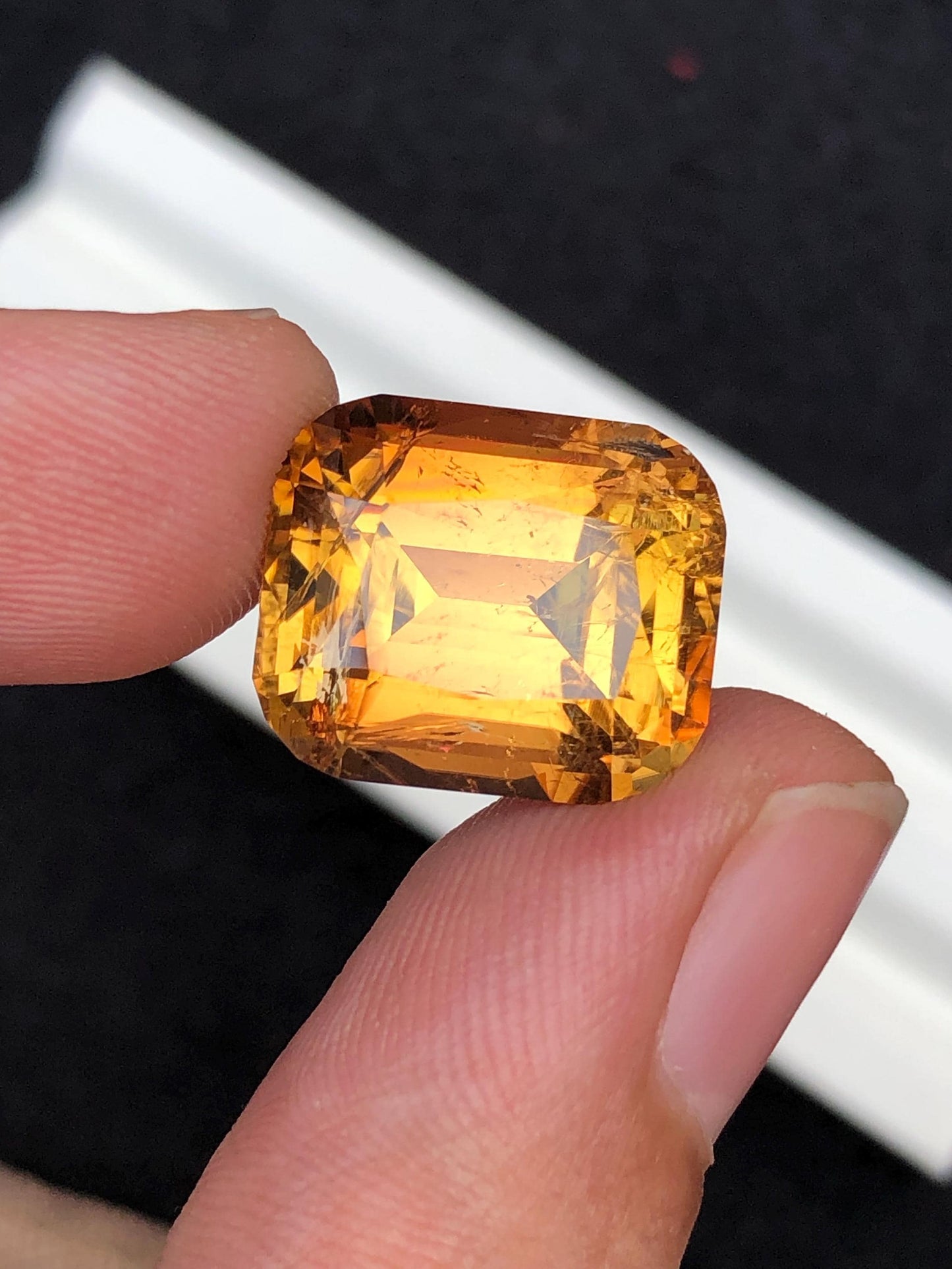 17.40 CTs honey tourmaline natural faceted