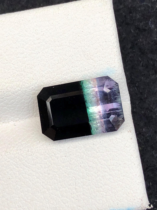 5.65 CTs unique tri colour tourmaline origin Afghanistan