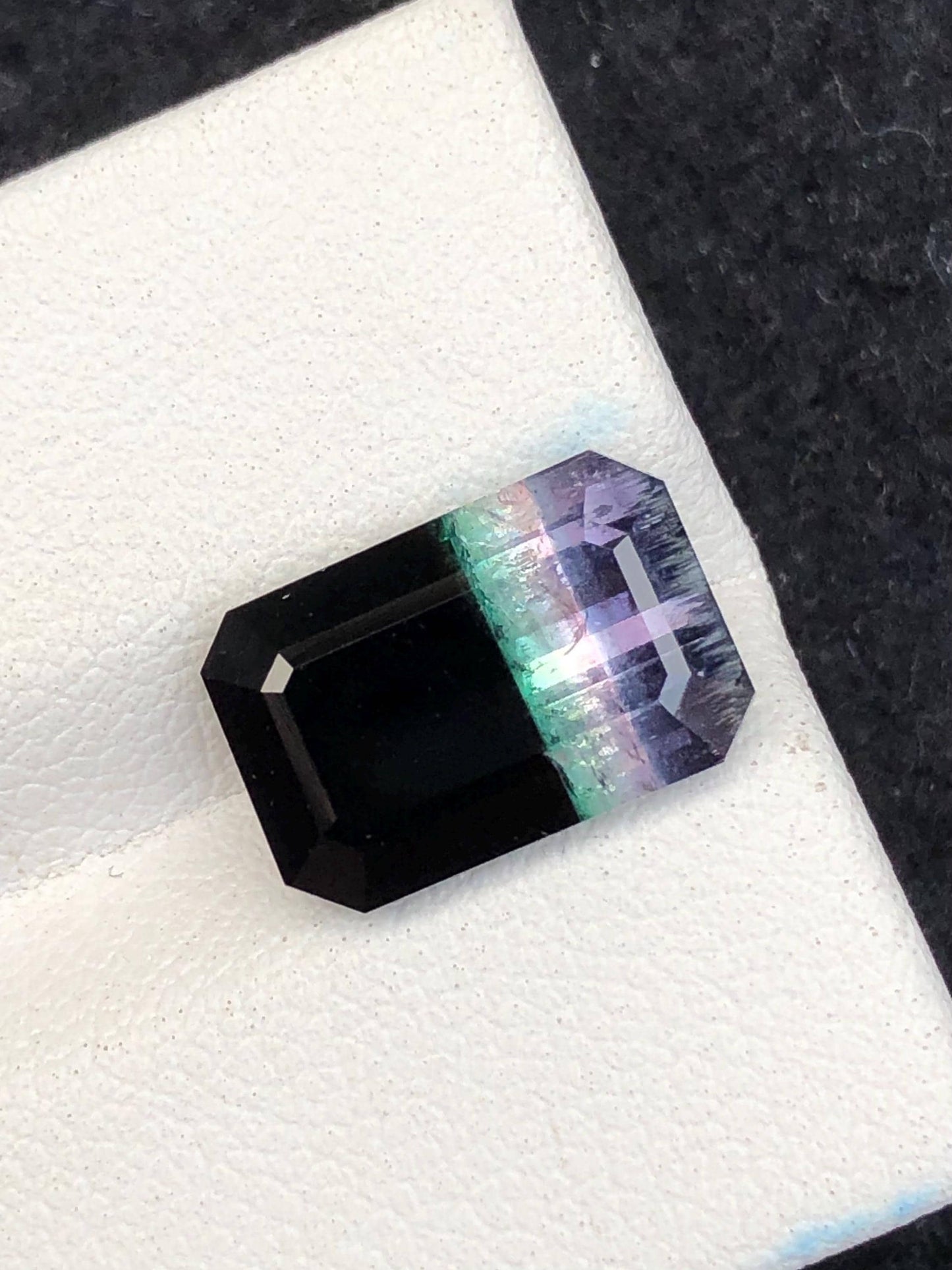 5.65 CTs unique tri colour tourmaline origin Afghanistan