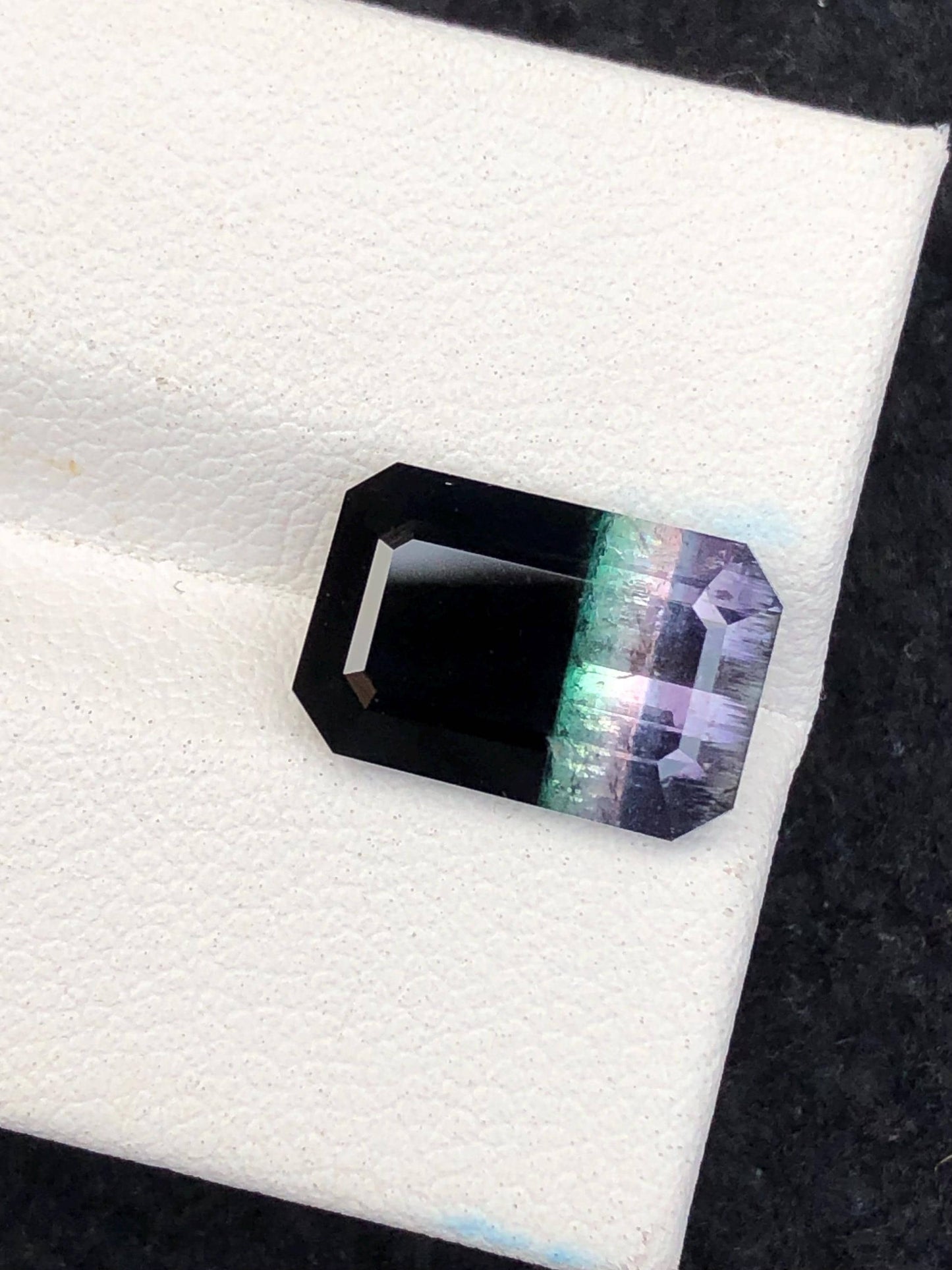 5.65 CTs unique tri colour tourmaline origin Afghanistan