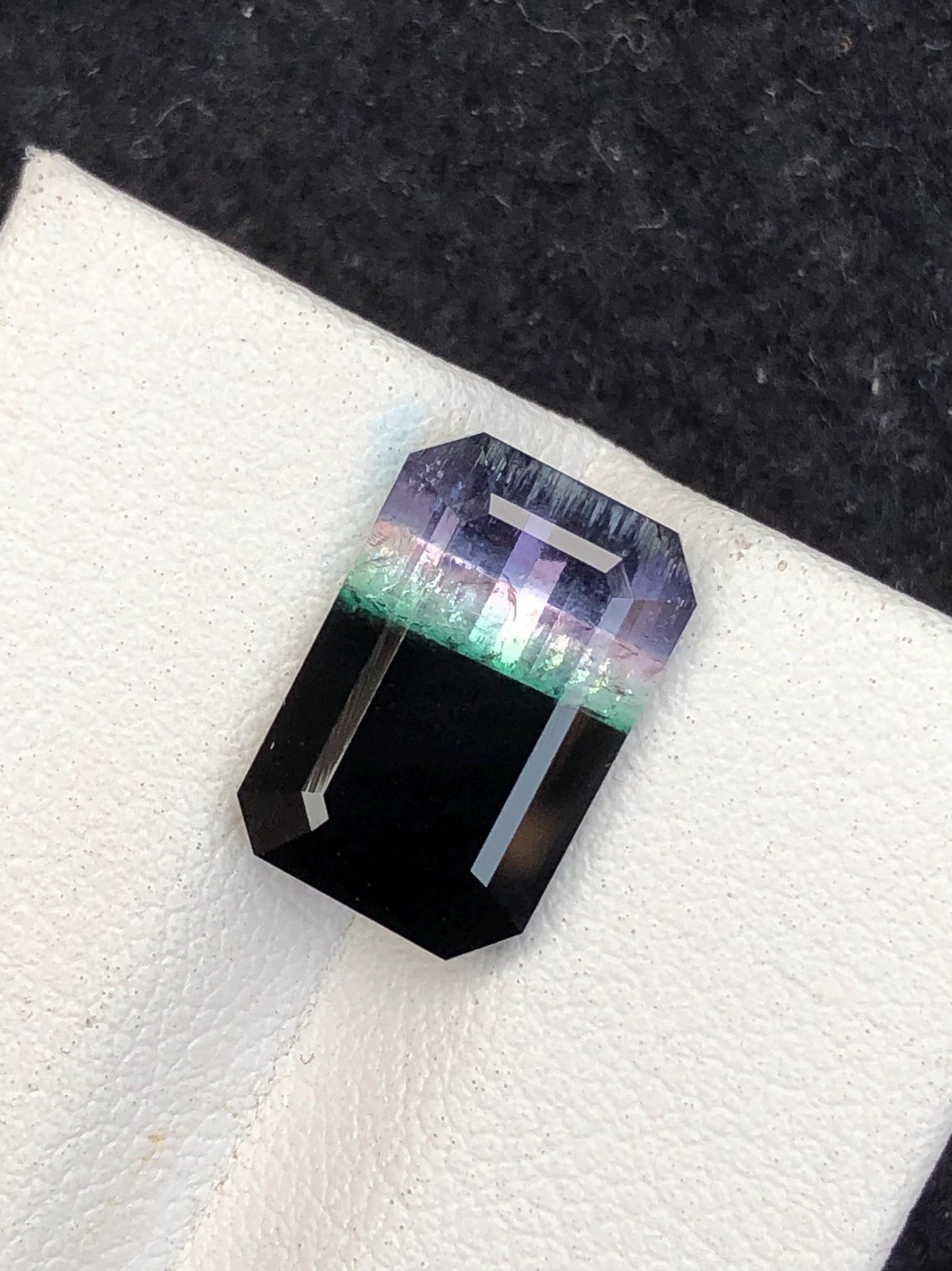 5.65 CTs unique tri colour tourmaline origin Afghanistan