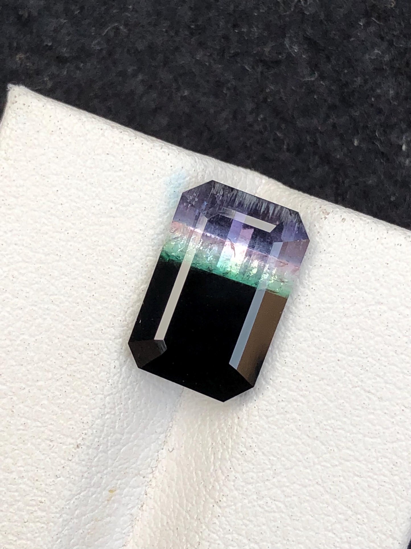 5.65 CTs unique tri colour tourmaline origin Afghanistan